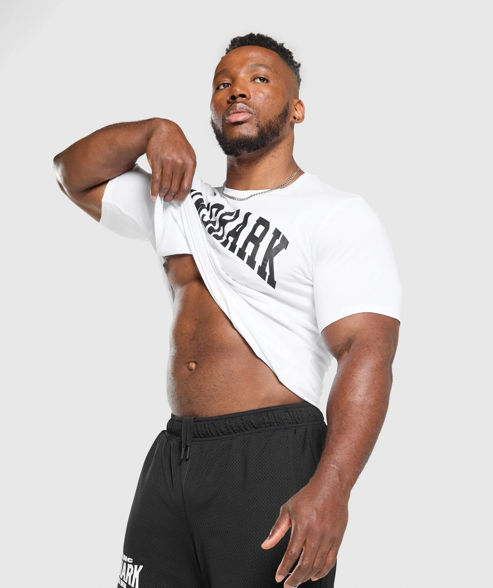 Gymshark 2012 Lifting T-Shirt - White sold by Gymshark product image thumbnail 5