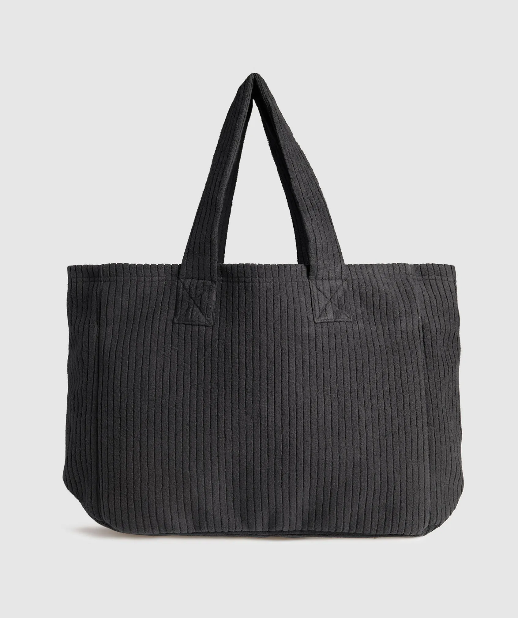 Gymshark Oversized Cord Tote Bag - Black sold by Gymshark product image thumbnail 4