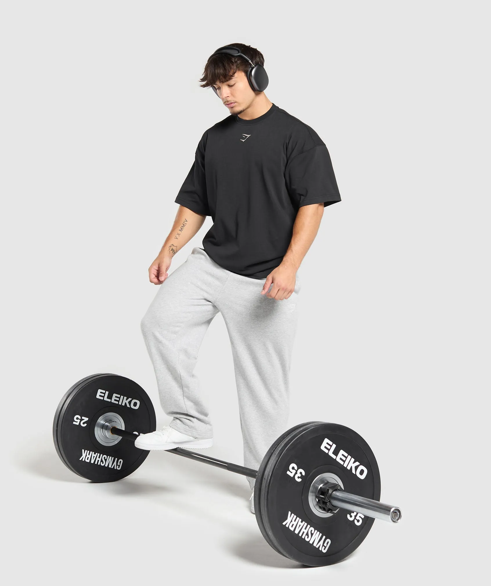 Gymshark Lifting Club T-Shirt - Black/Light Grey sold by Gymshark product image thumbnail 4