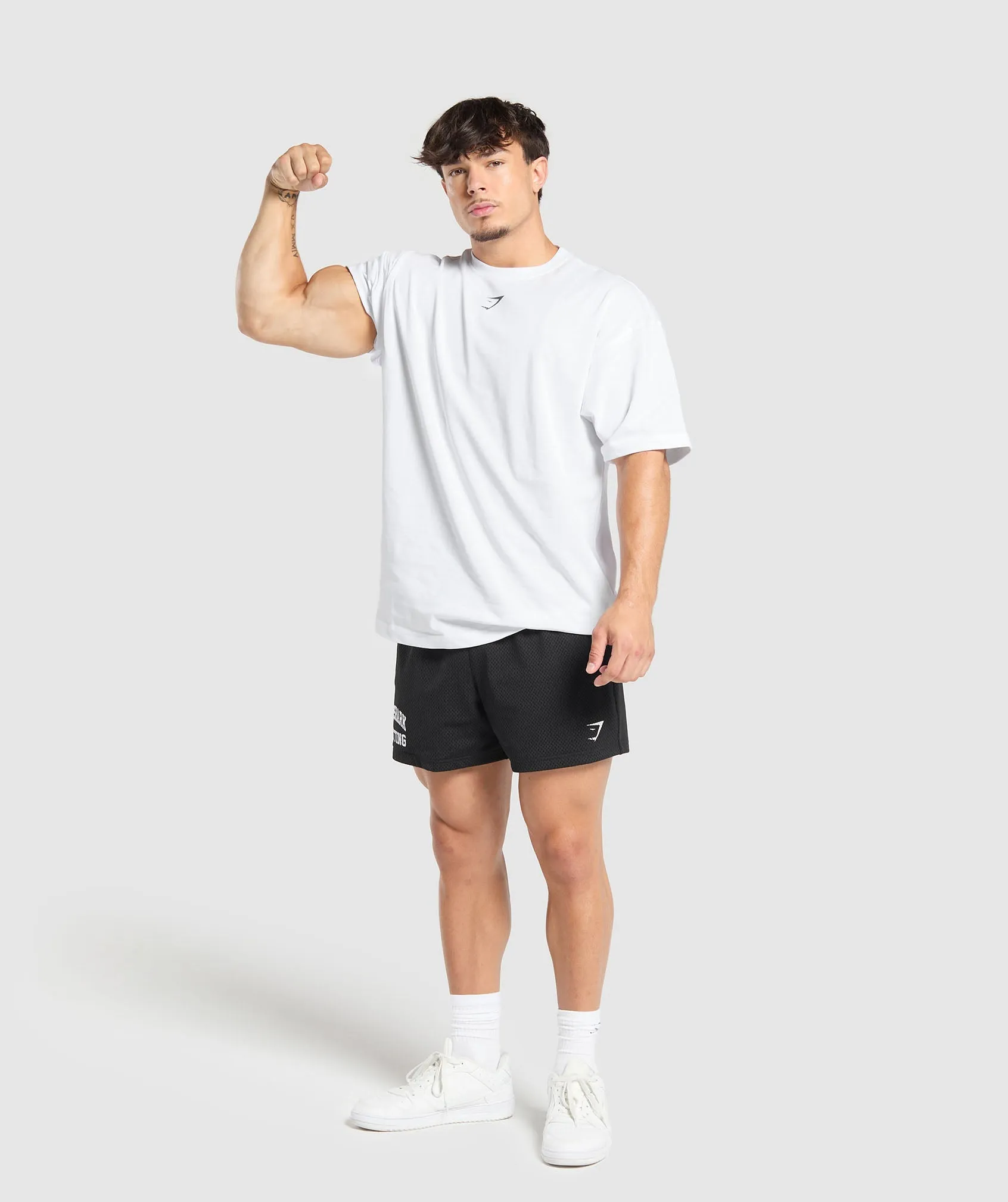Gymshark Lifting Club T-Shirt - White/Pitch Grey sold by Gymshark product image thumbnail 4