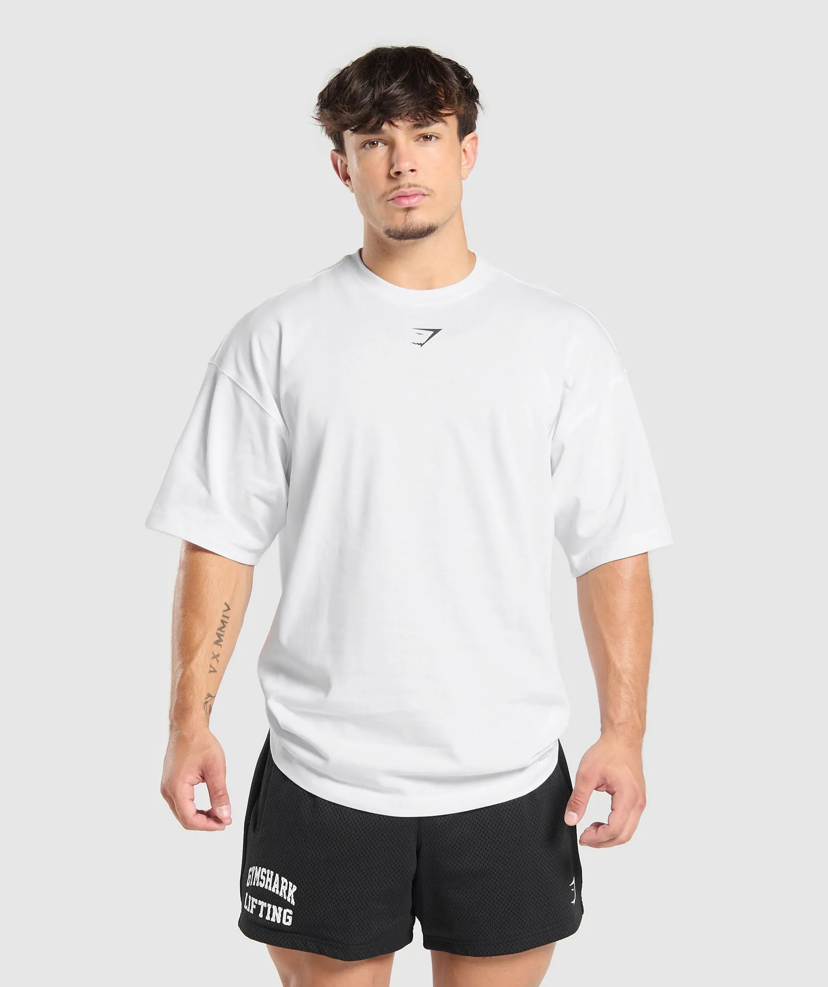 Gymshark Lifting Club T-Shirt - White/Pitch Grey sold by Gymshark product image thumbnail 2