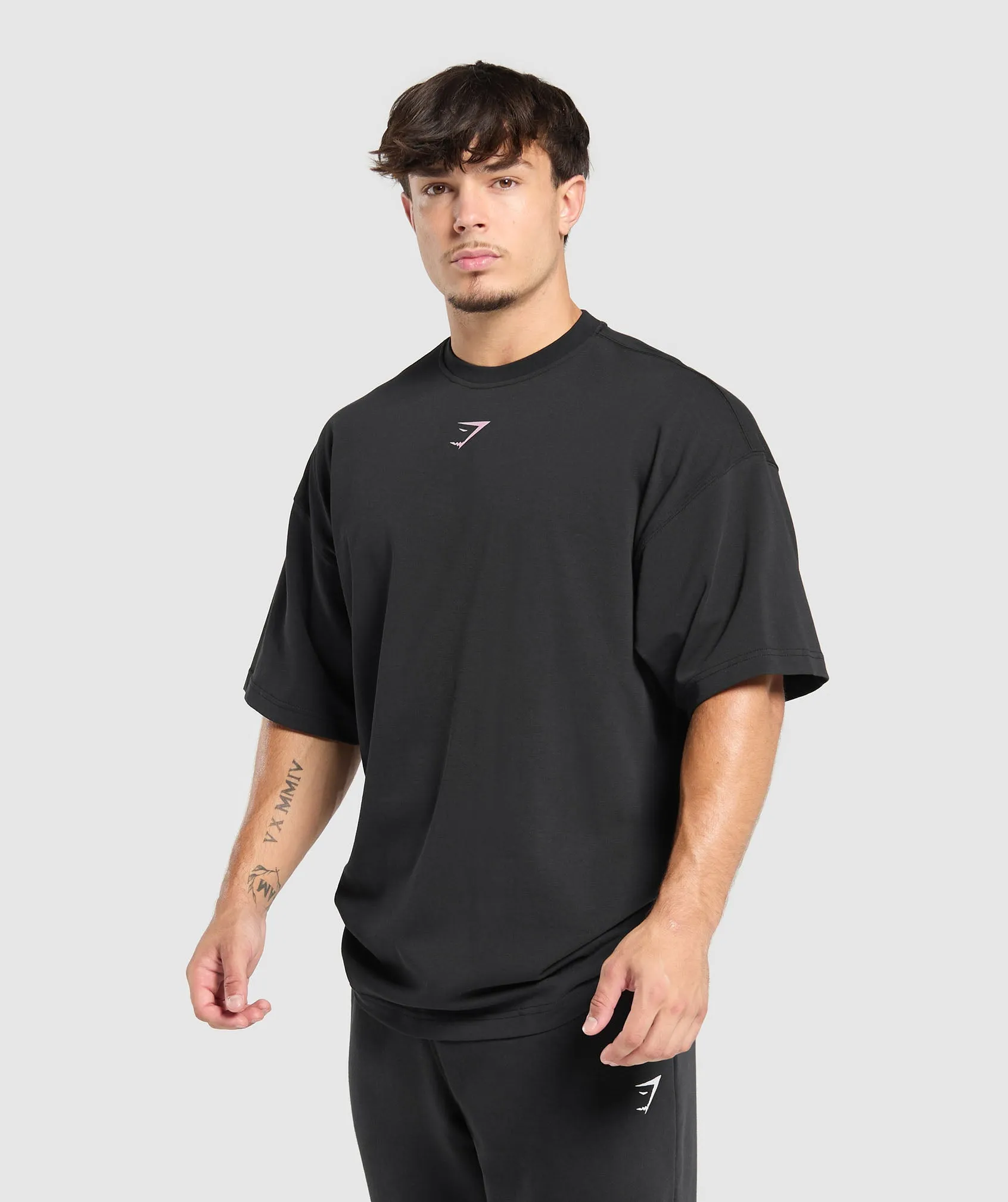 Gymshark Lifting Club T-Shirt - Black/Dolly Pink sold by Gymshark product image thumbnail 3