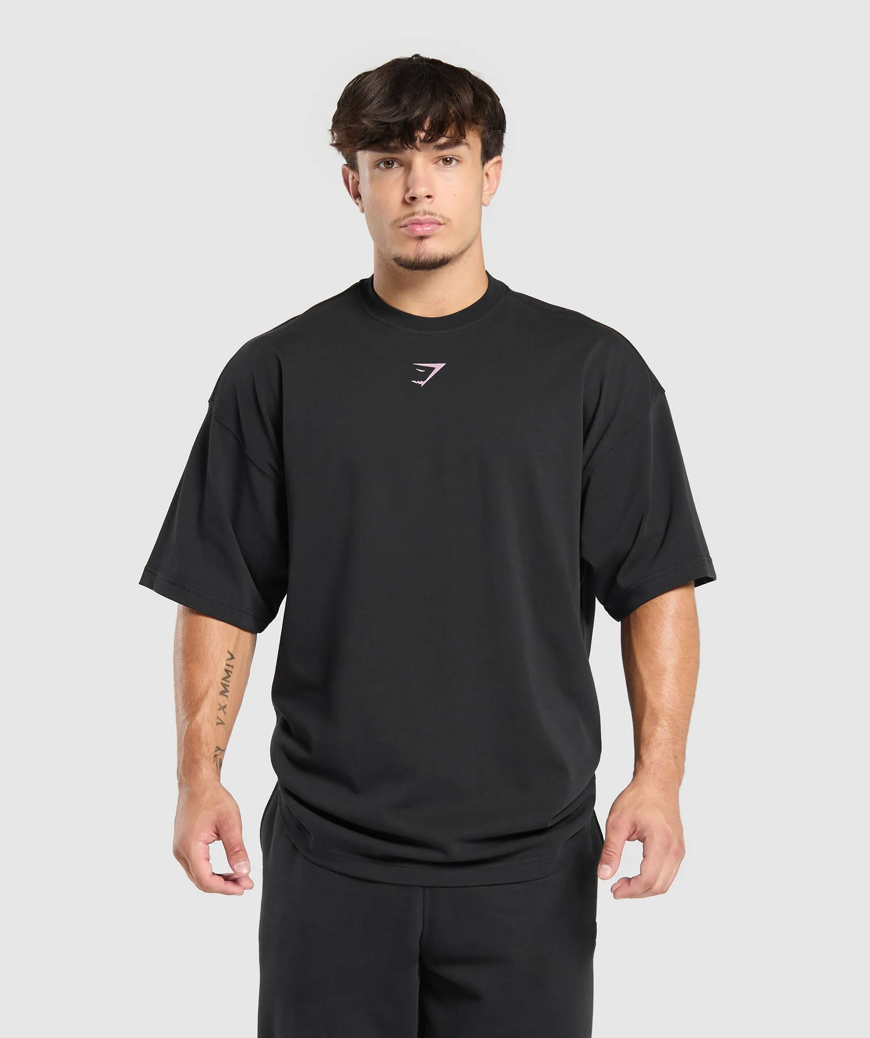 Gymshark Lifting Club T-Shirt - Black/Dolly Pink sold by Gymshark product image thumbnail 2