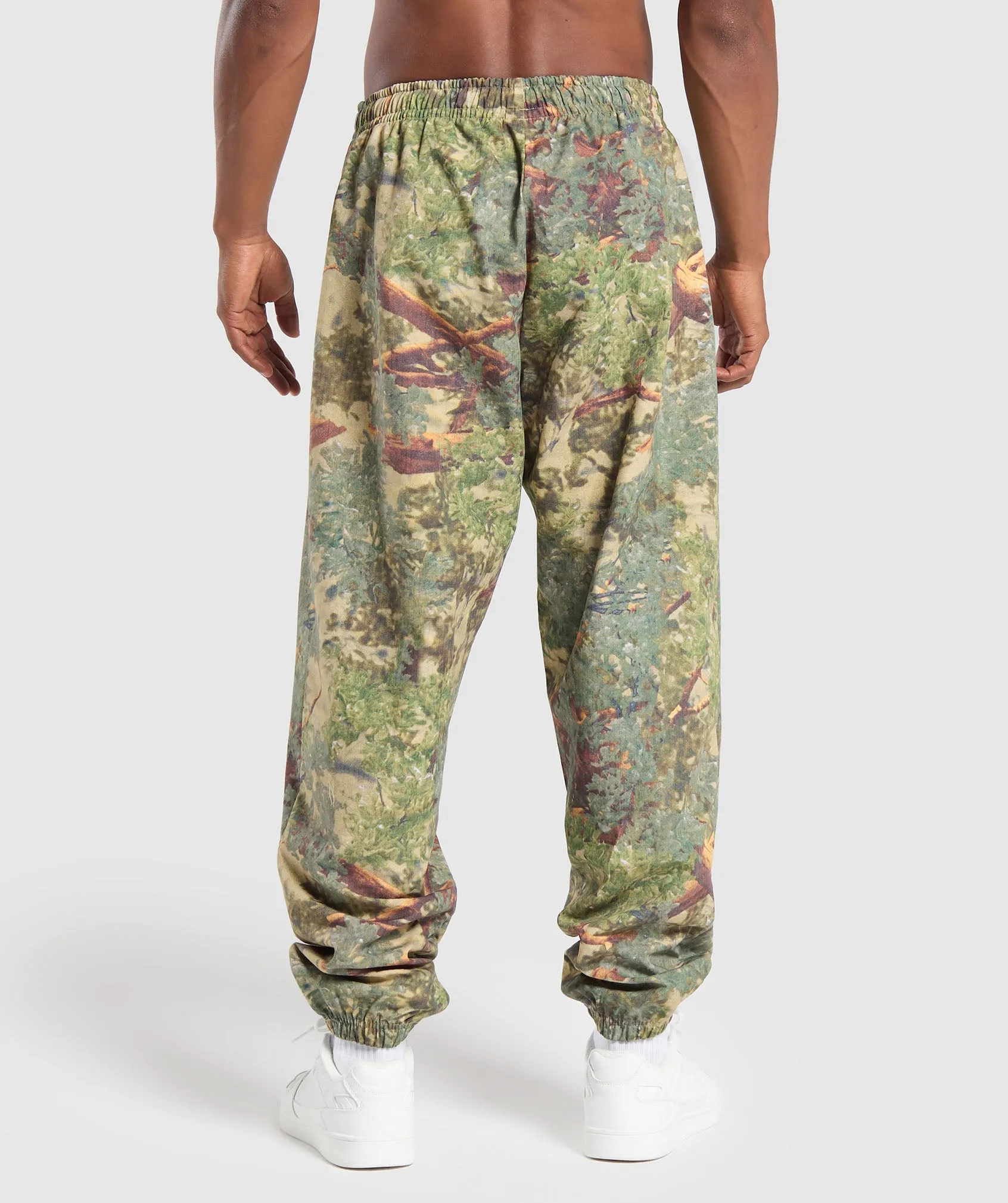 Gymshark Lifting Oversized Printed Woven Pants - Sand Beige sold by Gymshark product image thumbnail 2