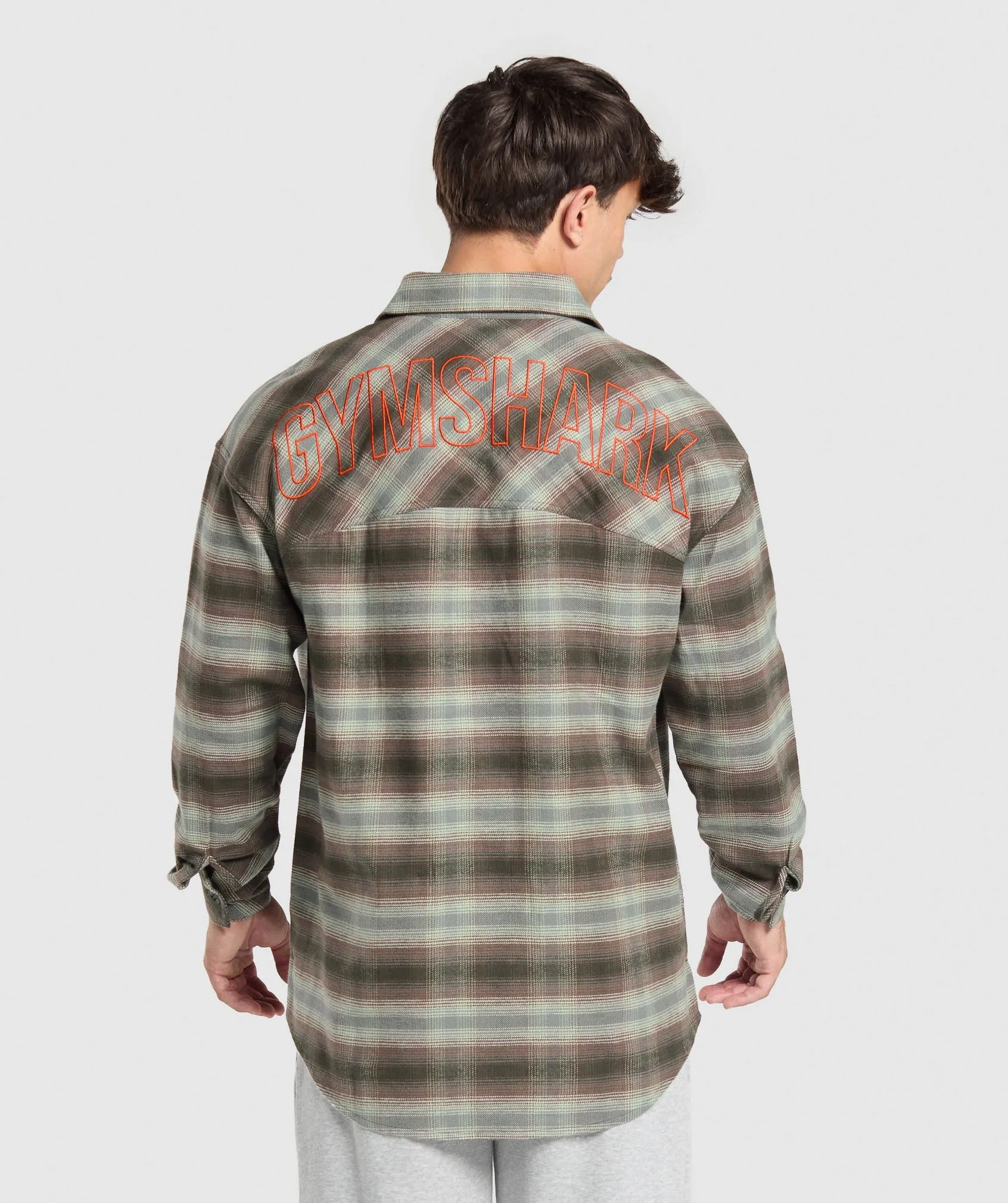 Gymshark Flannel Shirt - Strength Green sold by Gymshark