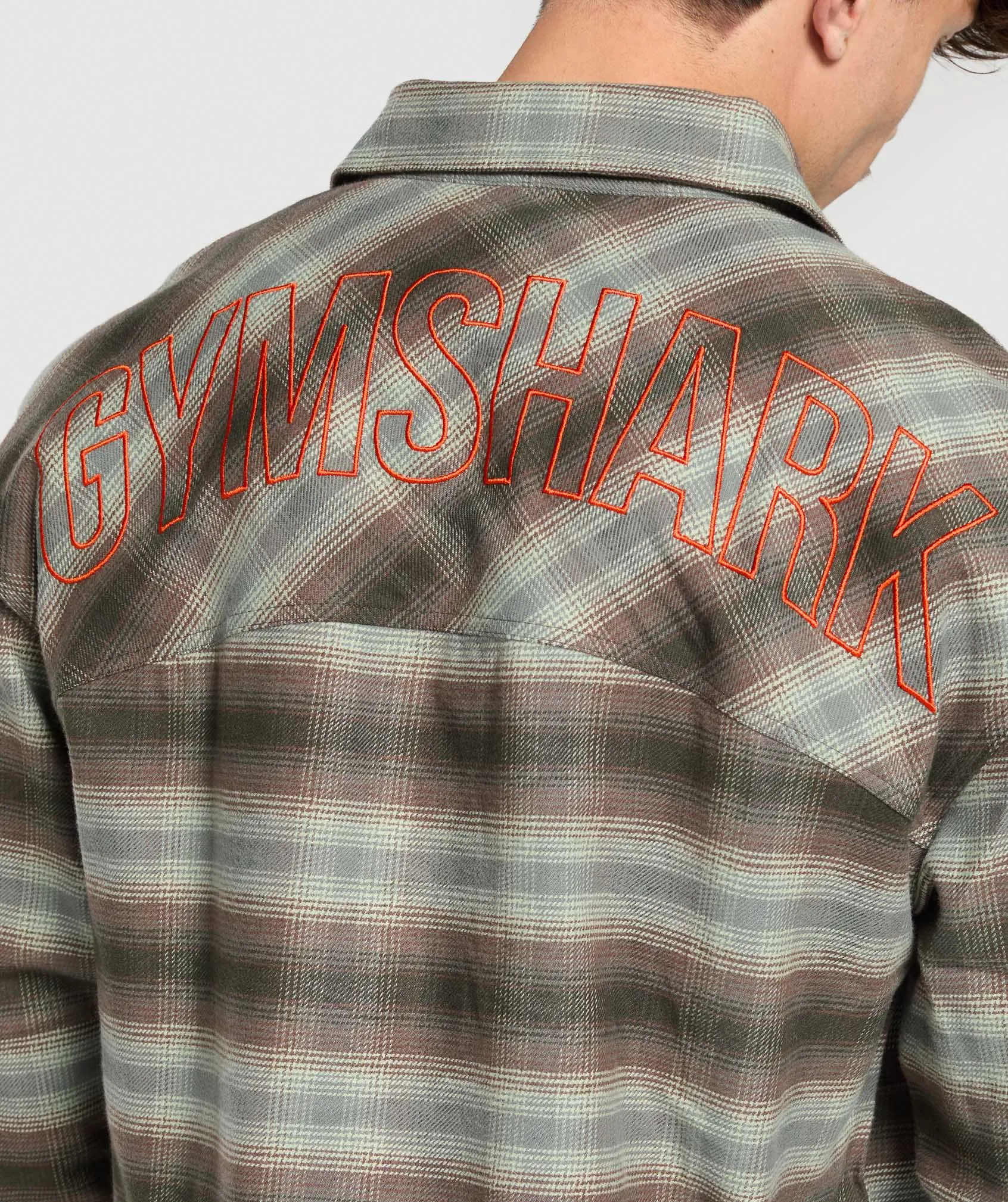 Gymshark Flannel Shirt - Strength Green sold by Gymshark product image thumbnail 5
