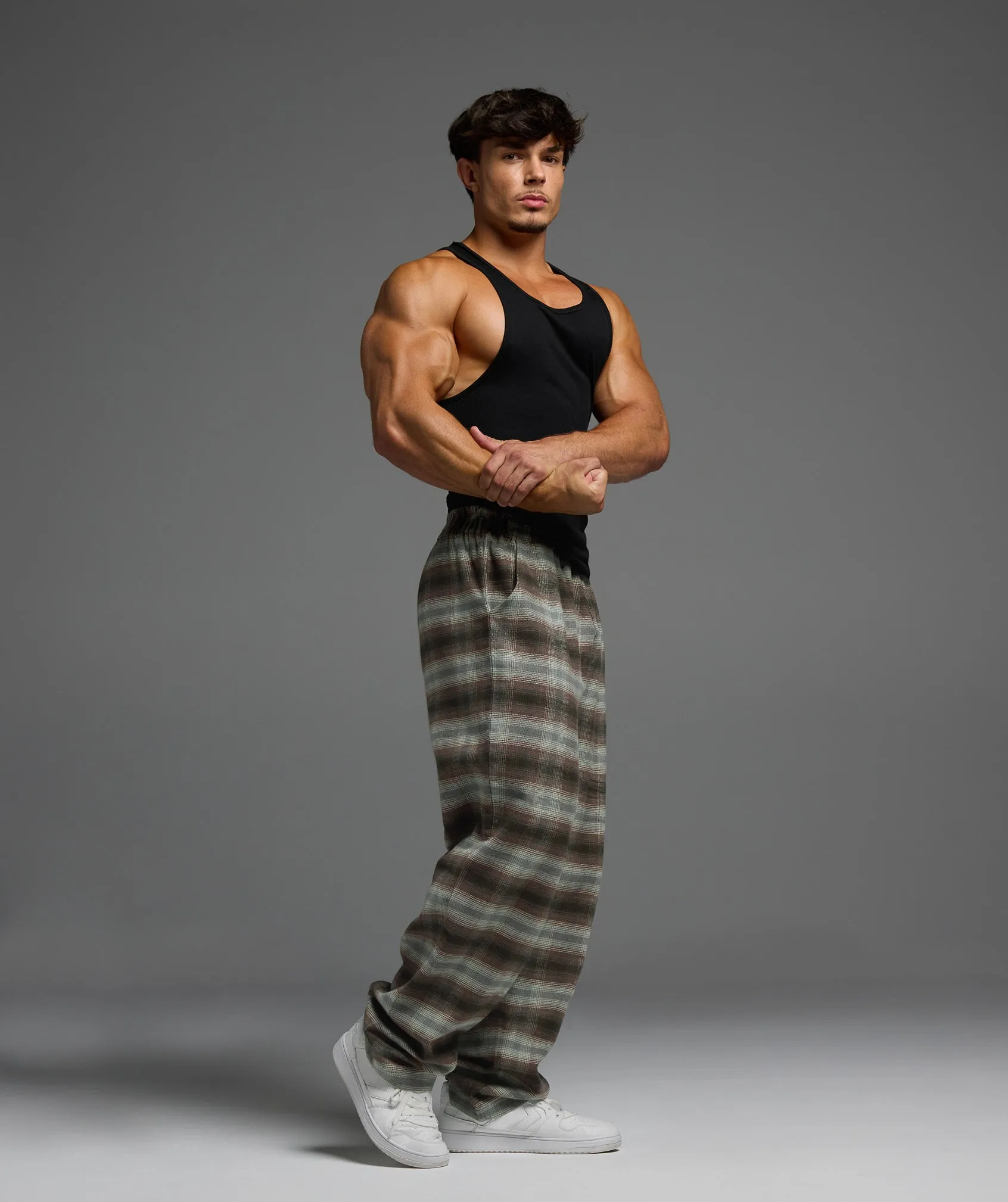Gymshark Flannel Pants - Strength Green sold by Gymshark product image thumbnail 4