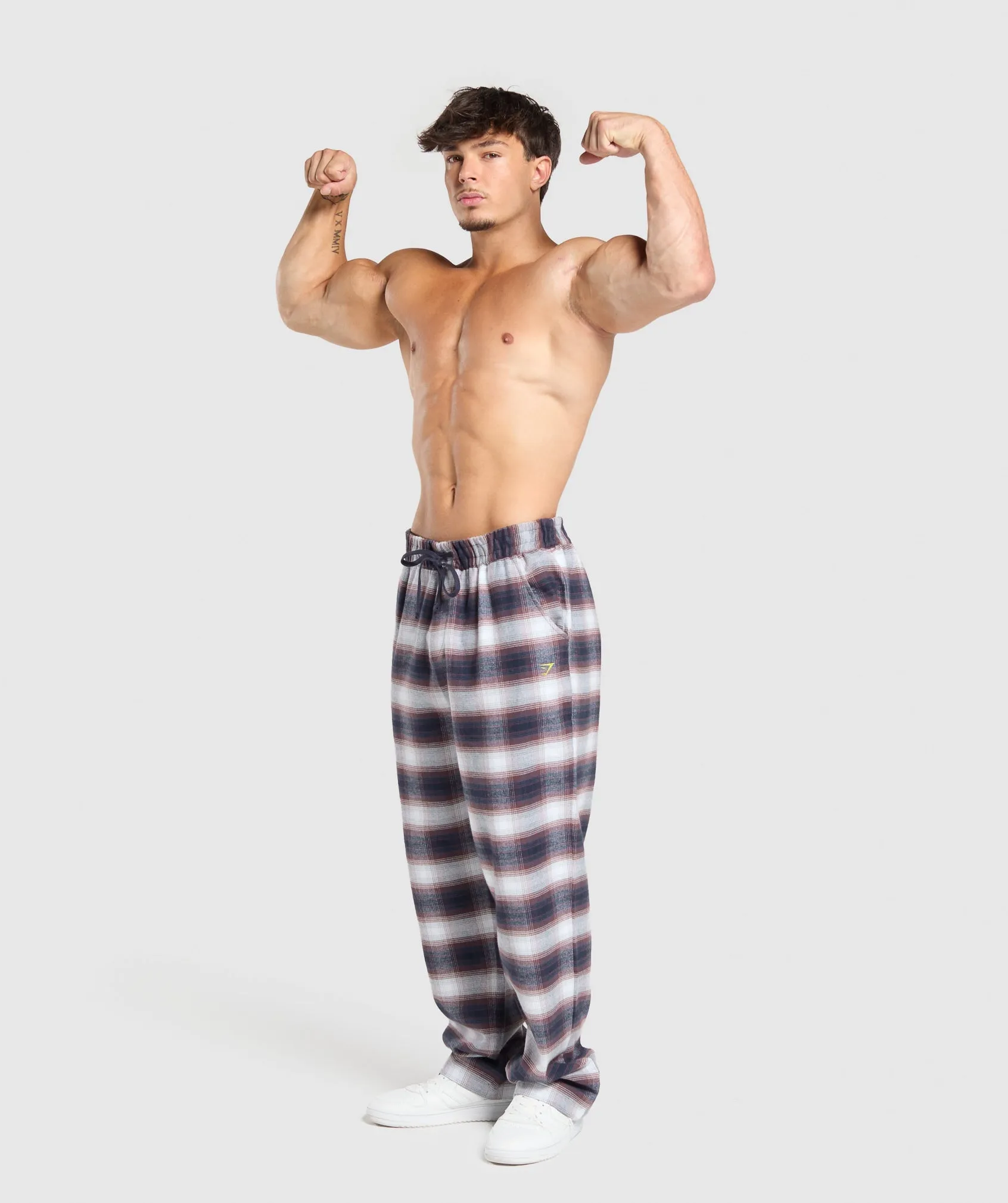 Gymshark Flannel Pants - Heavy Blue sold by Gymshark product image thumbnail 4