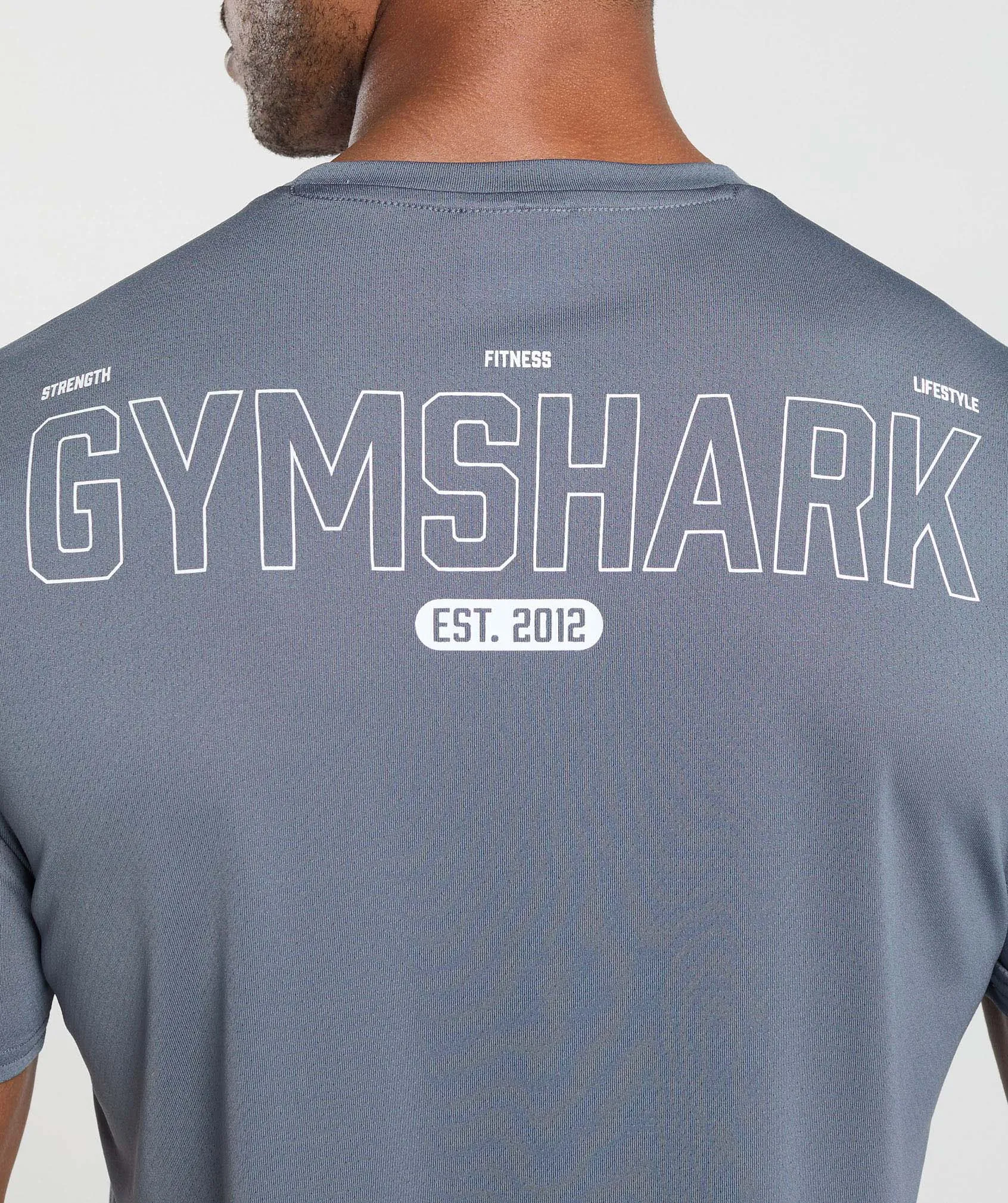Gymshark Fitness Graphic T-Shirt - Iron Blue sold by Gymshark product image thumbnail 5