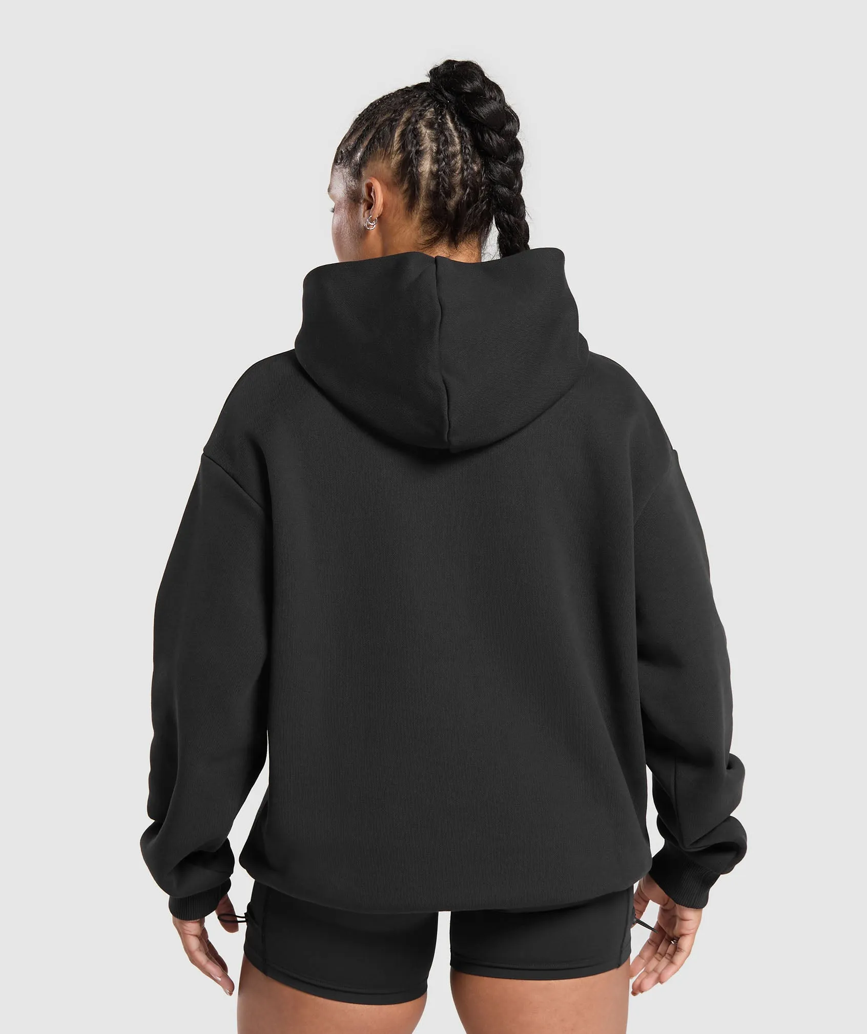 Gymshark Embroidered Logo Oversized Hoodie - Black sold by Gymshark product image thumbnail 2