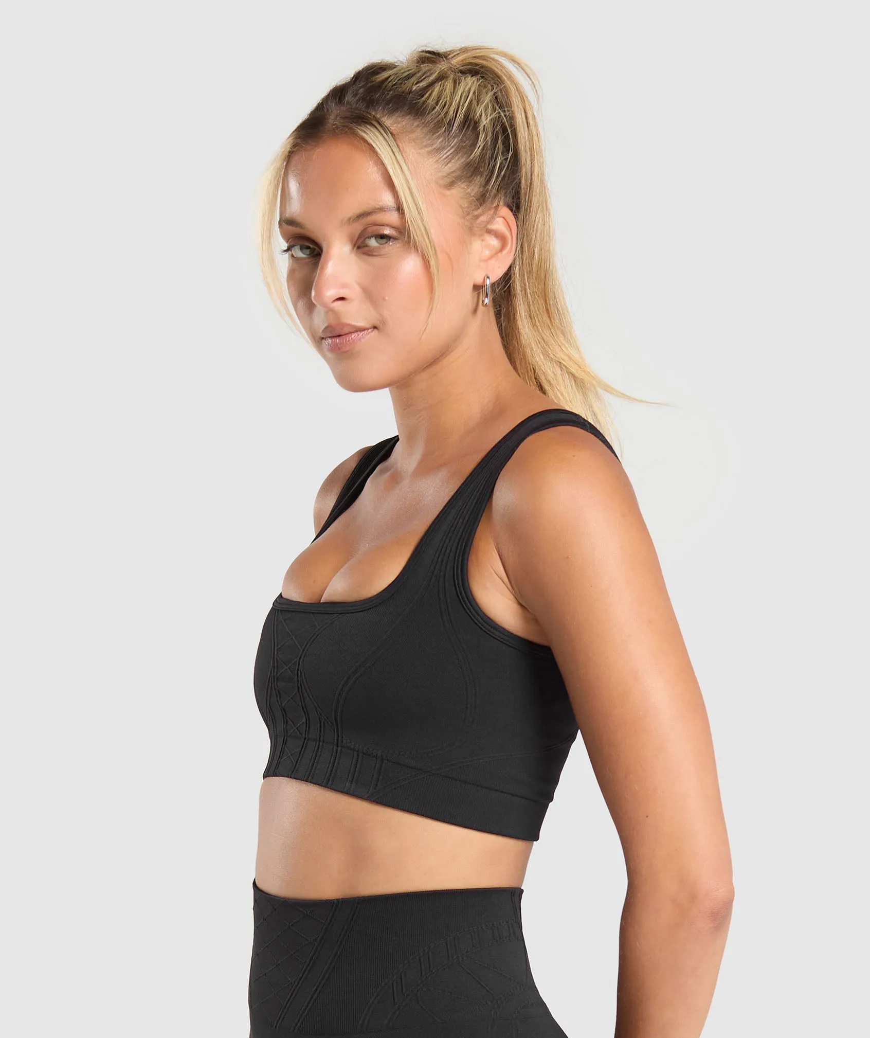 Gymshark Corset Seamless Sports Bra - Black sold by Gymshark product image thumbnail 3