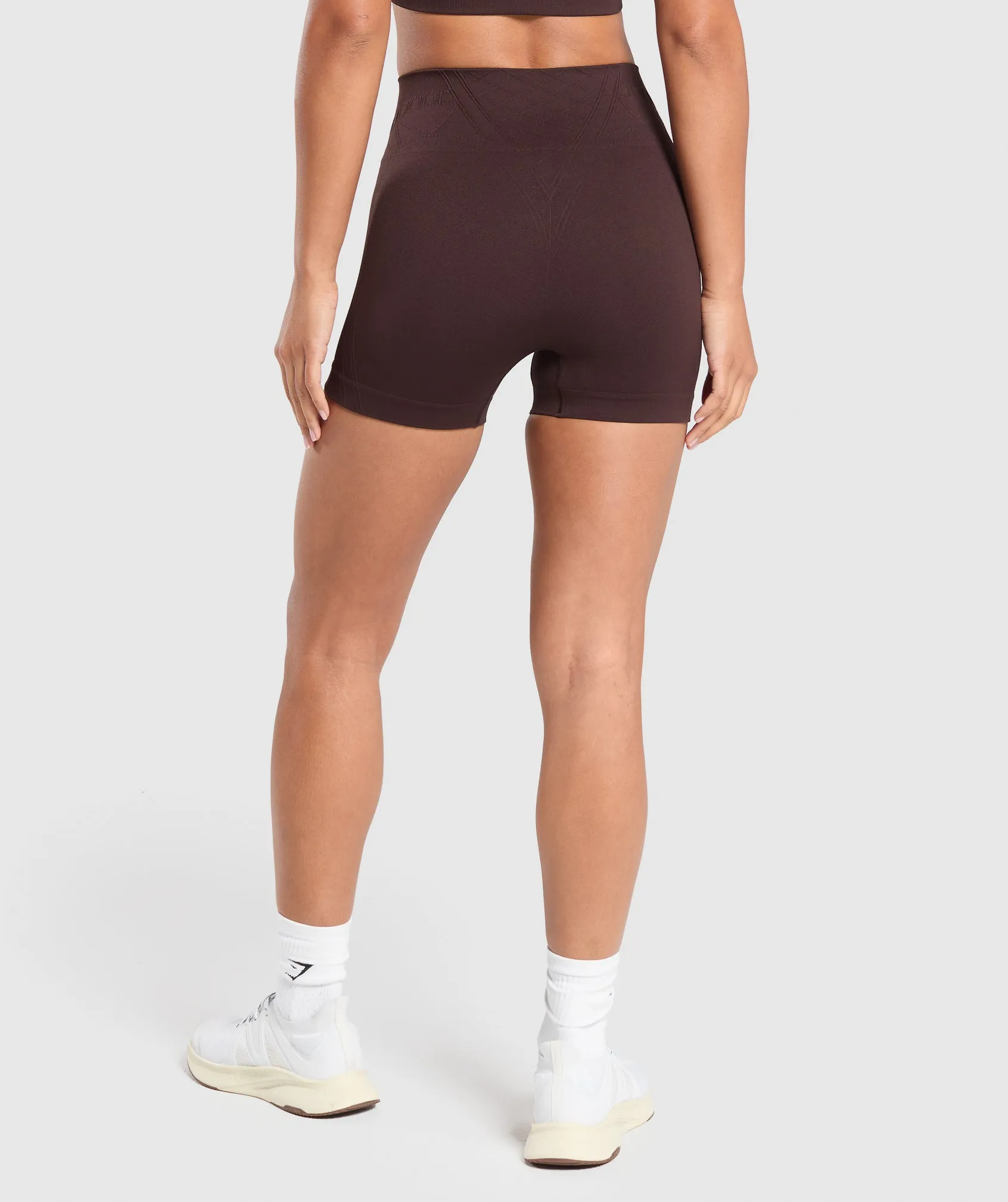 Gymshark Corset Seamless Shorts - Heritage Brown sold by Gymshark product image thumbnail 2