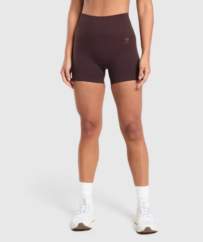 Gymshark Corset Seamless Shorts - Heritage Brown sold by Gymshark