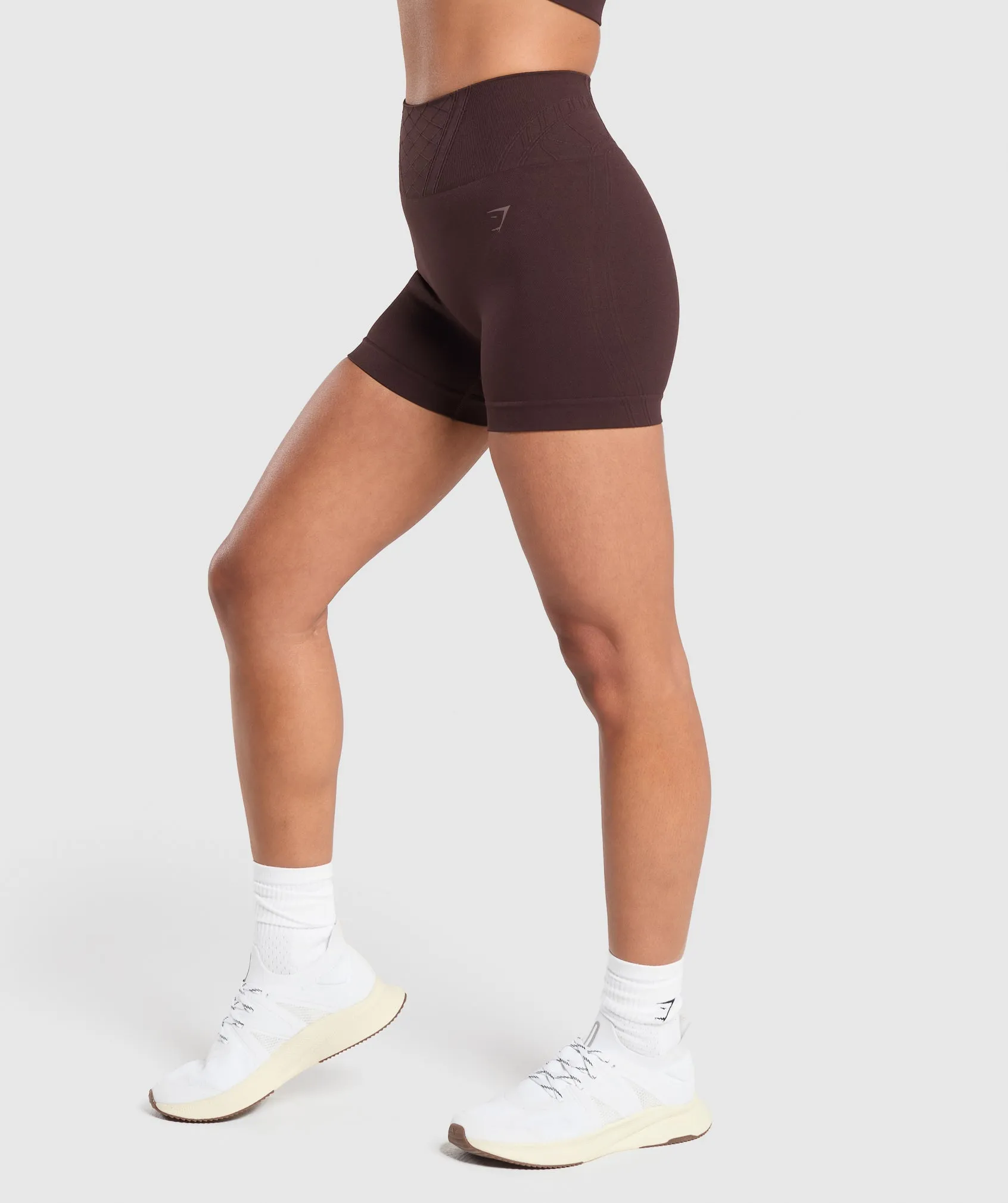 Gymshark Corset Seamless Shorts - Heritage Brown sold by Gymshark product image thumbnail 3