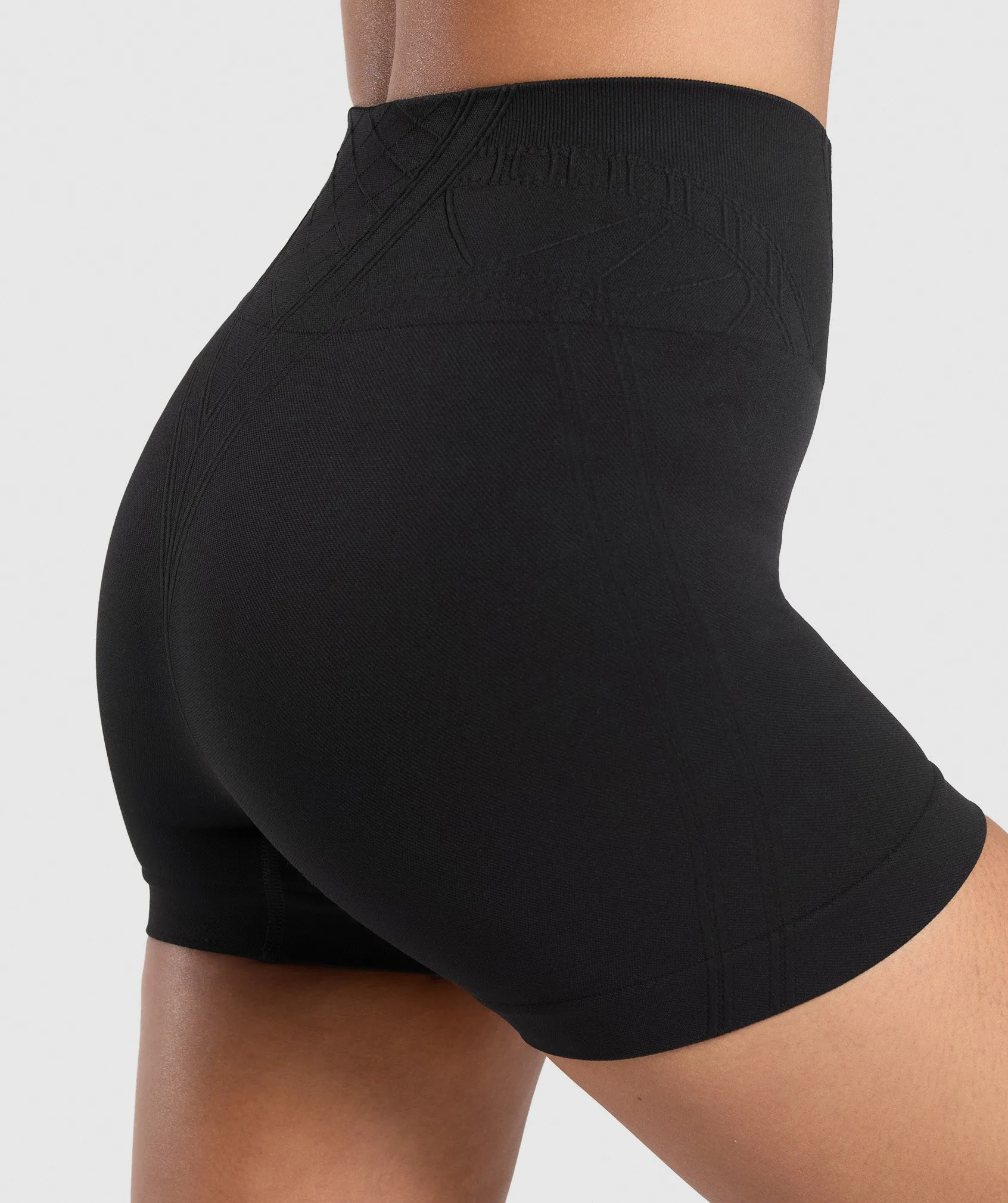 Gymshark Corset Seamless Shorts - Black sold by Gymshark product image thumbnail 5