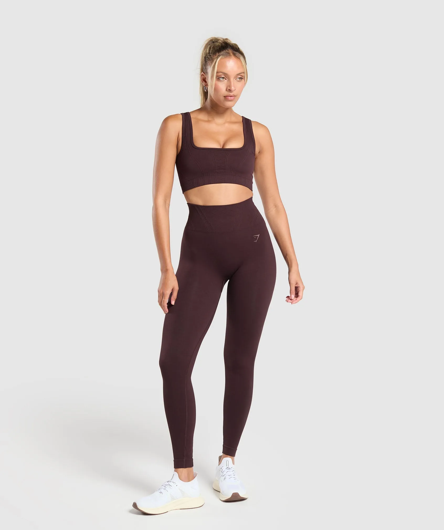 Gymshark Corset Seamless Leggings - Heritage Brown sold by Gymshark product image thumbnail 4