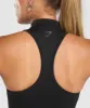 Gymshark Corset Seamless Crop Tank - Black sold by Gymshark