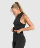Gymshark Corset Seamless Crop Tank - Black sold by Gymshark