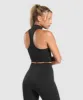 Gymshark Corset Seamless Crop Tank - Black sold by Gymshark