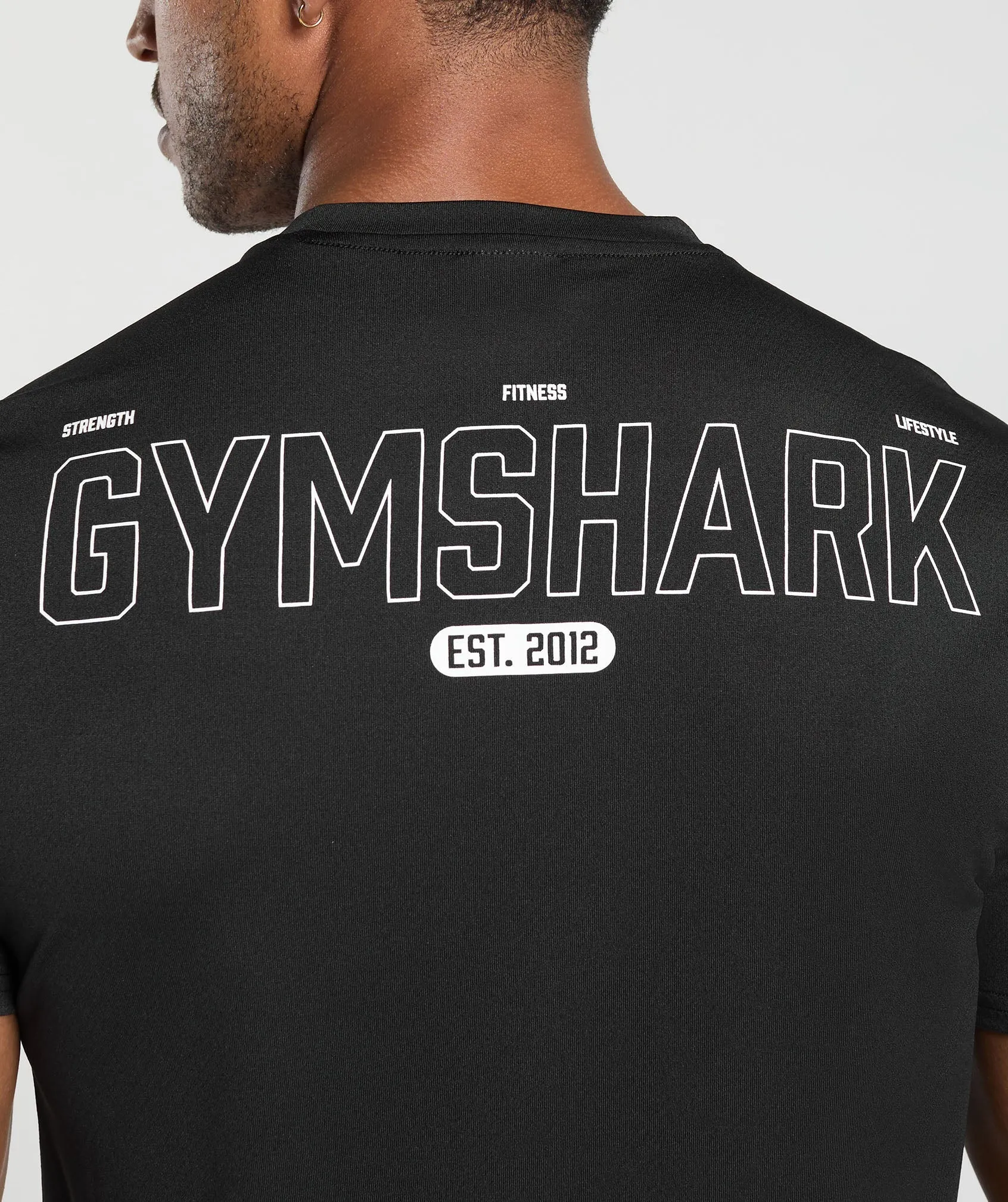 Gymshark Fitness Graphic T-Shirt - Black sold by Gymshark product image thumbnail 5