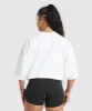 Gymshark Barbell Hearts Oversized T-Shirt - White sold by Gymshark