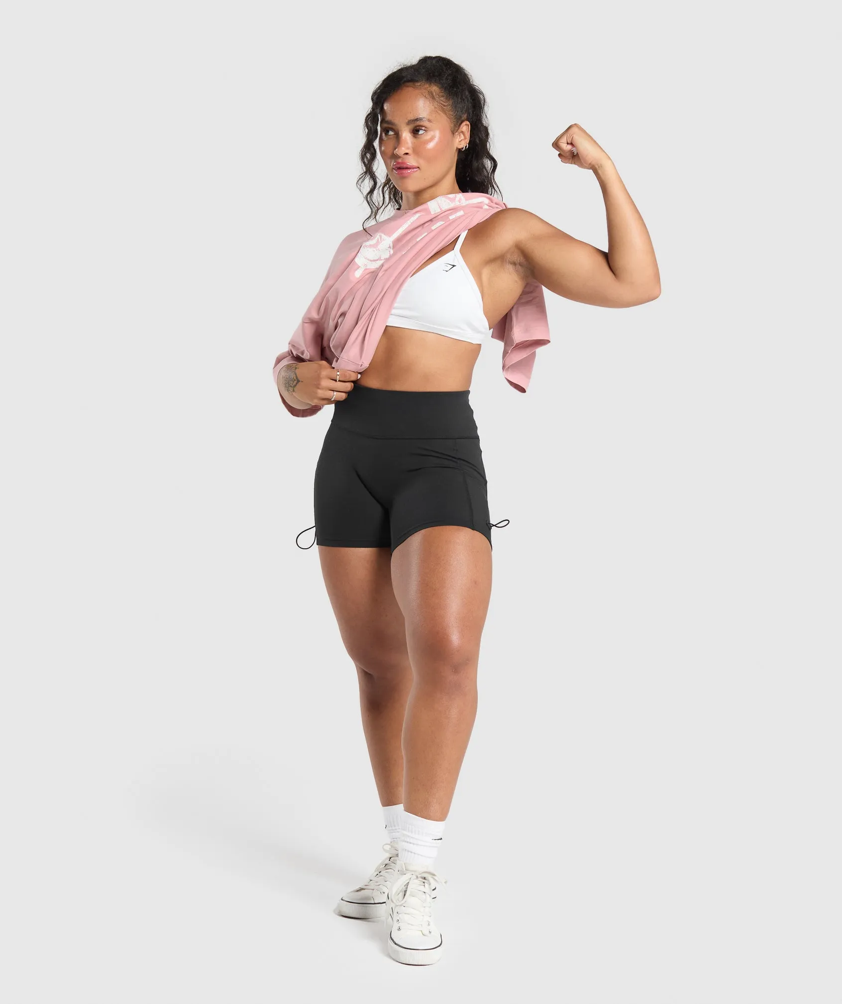 Gymshark Barbell Hearts Oversized T-Shirt - Light Pink sold by Gymshark product image thumbnail 4