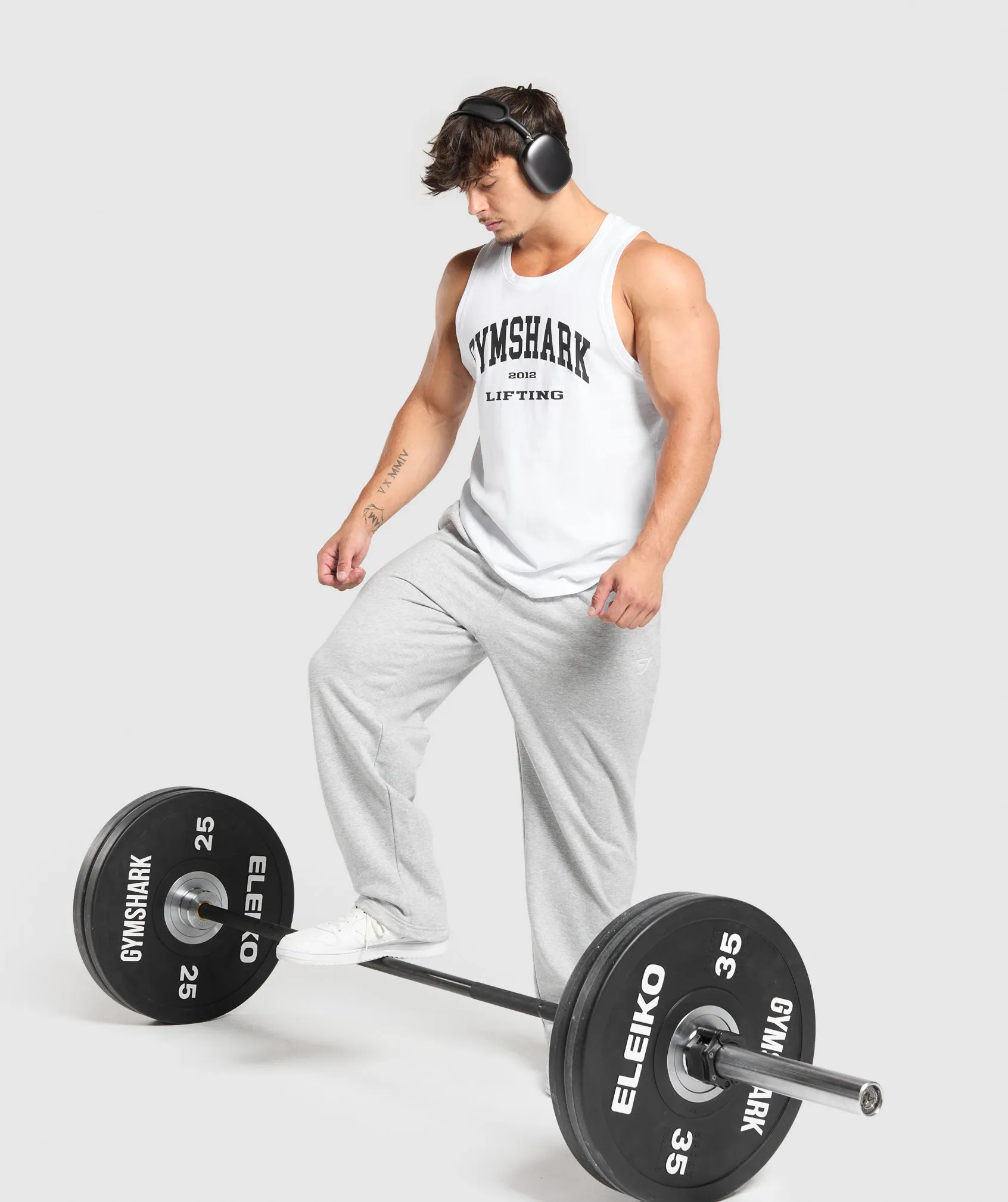 Gymshark 2012 Lifting Tank - White sold by Gymshark product image thumbnail 4
