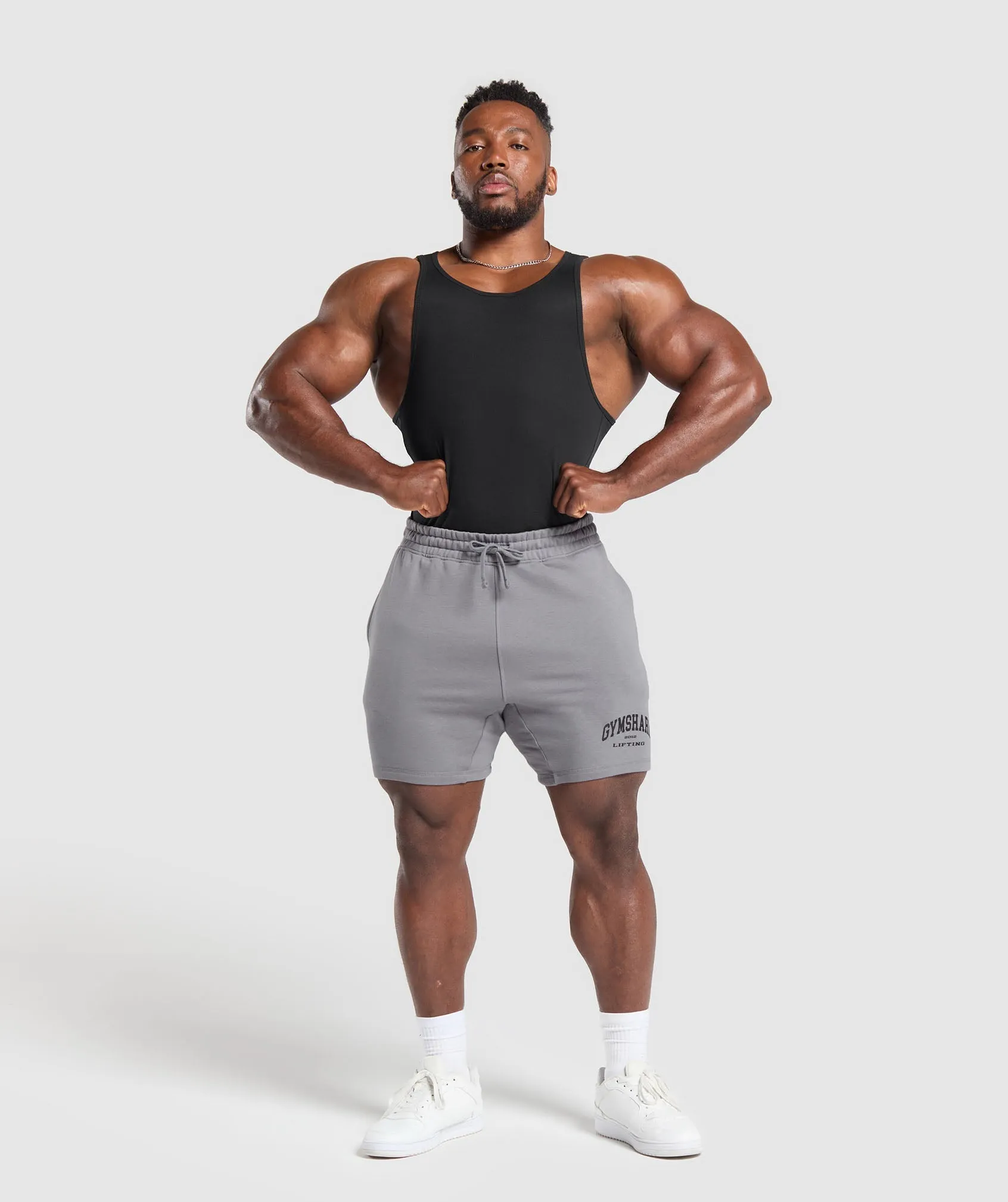 Gymshark 2012 Lifting Shorts - Medium Grey sold by Gymshark product image thumbnail 4
