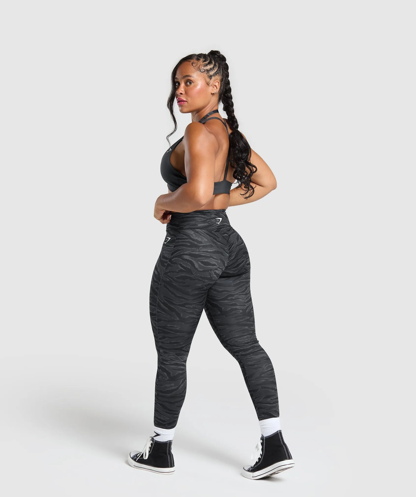 GS Power Leggings - Asphalt Grey Print sold by Gymshark product image thumbnail 4