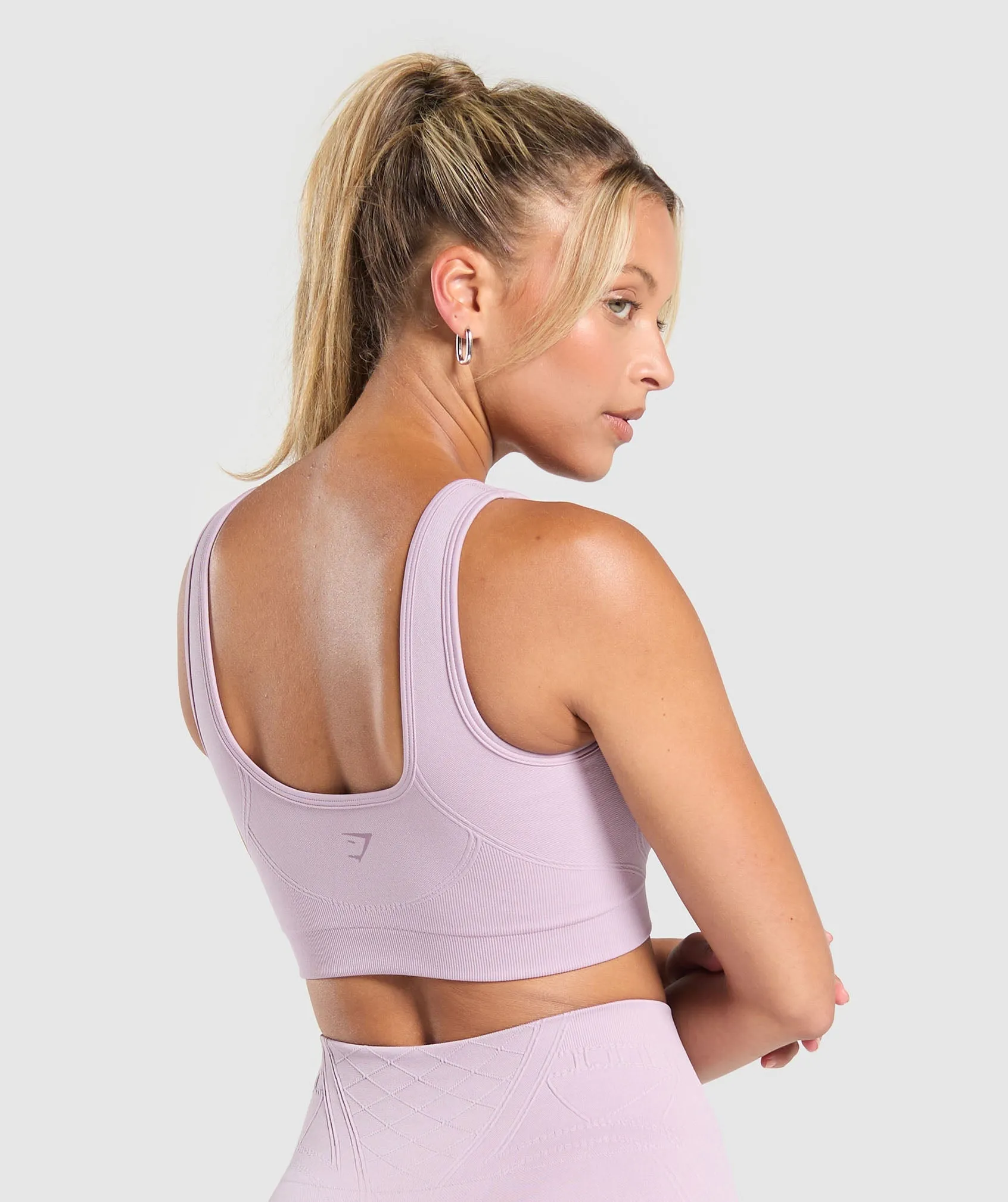 Gymshark Corset Seamless Sports Bra - Warm Lilac sold by Gymshark product image thumbnail 2
