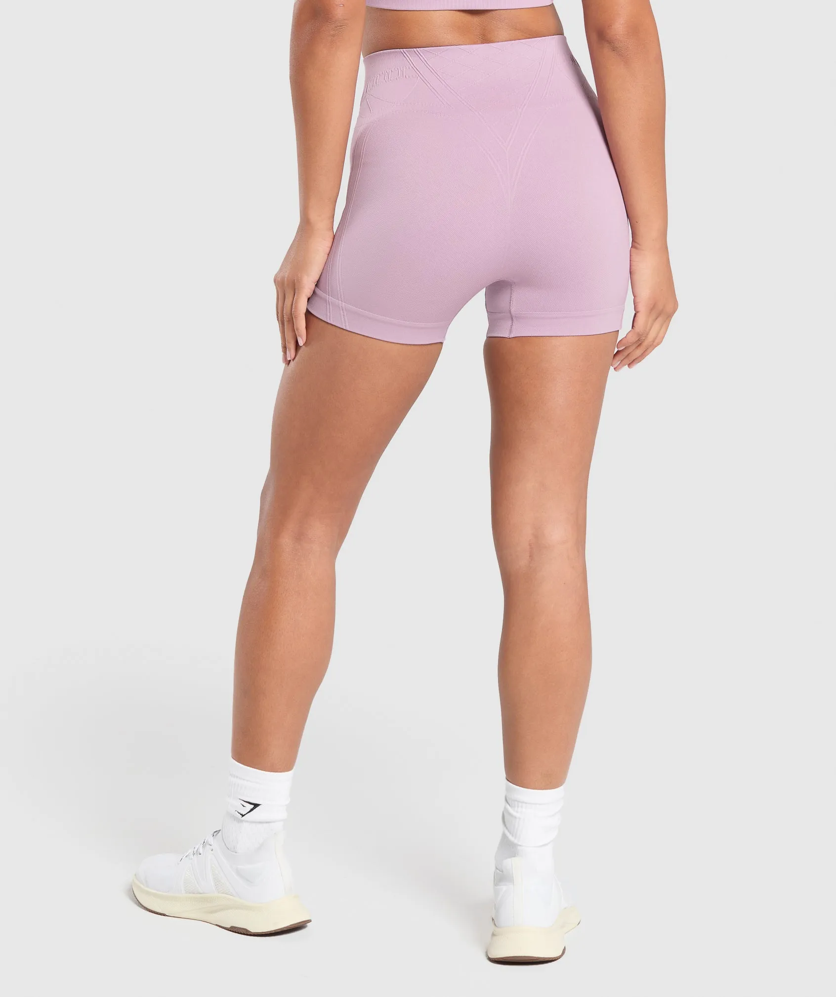 Gymshark Corset Seamless Shorts - Warm Lilac sold by Gymshark product image thumbnail 2