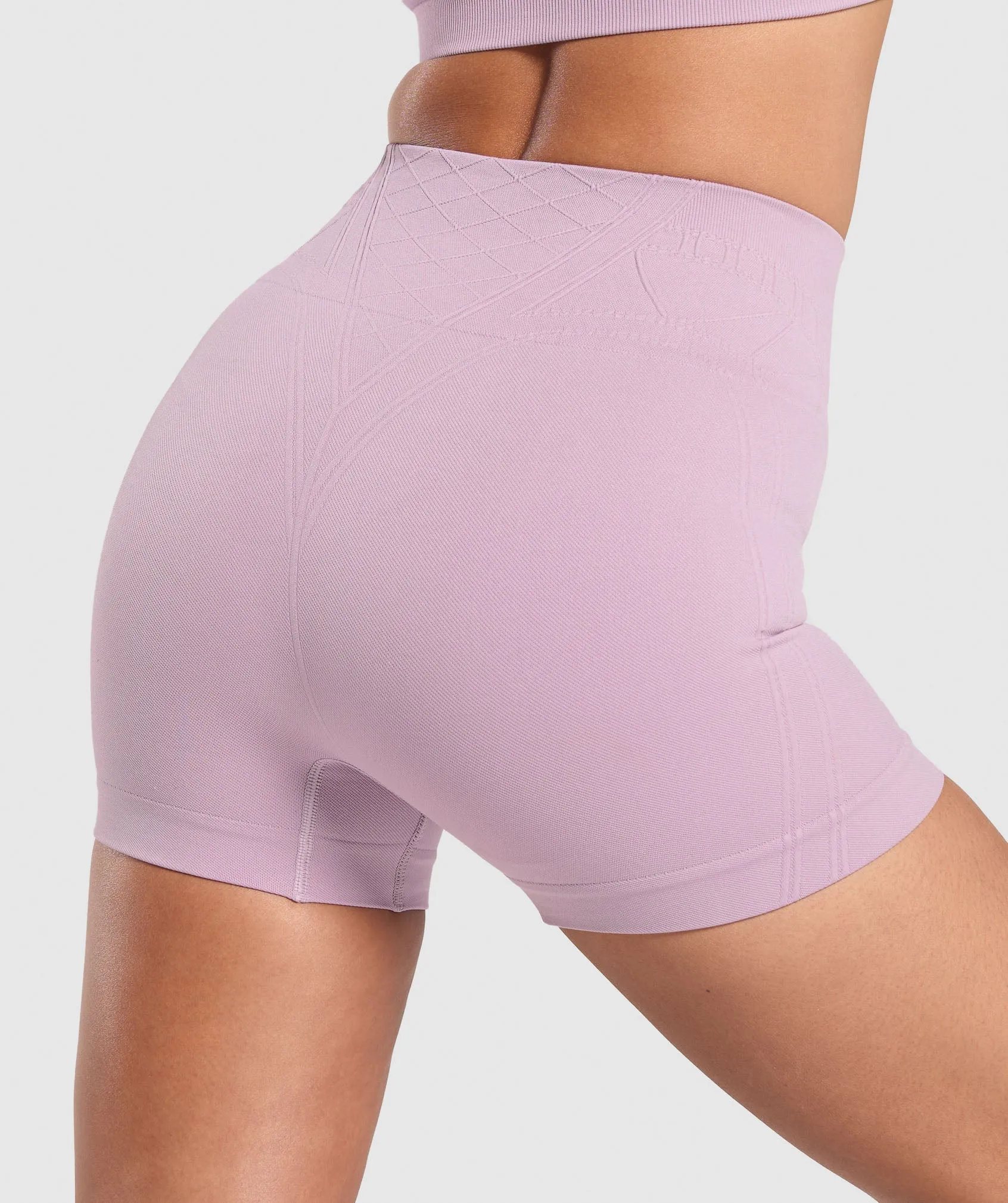 Gymshark Corset Seamless Shorts - Warm Lilac sold by Gymshark product image thumbnail 5