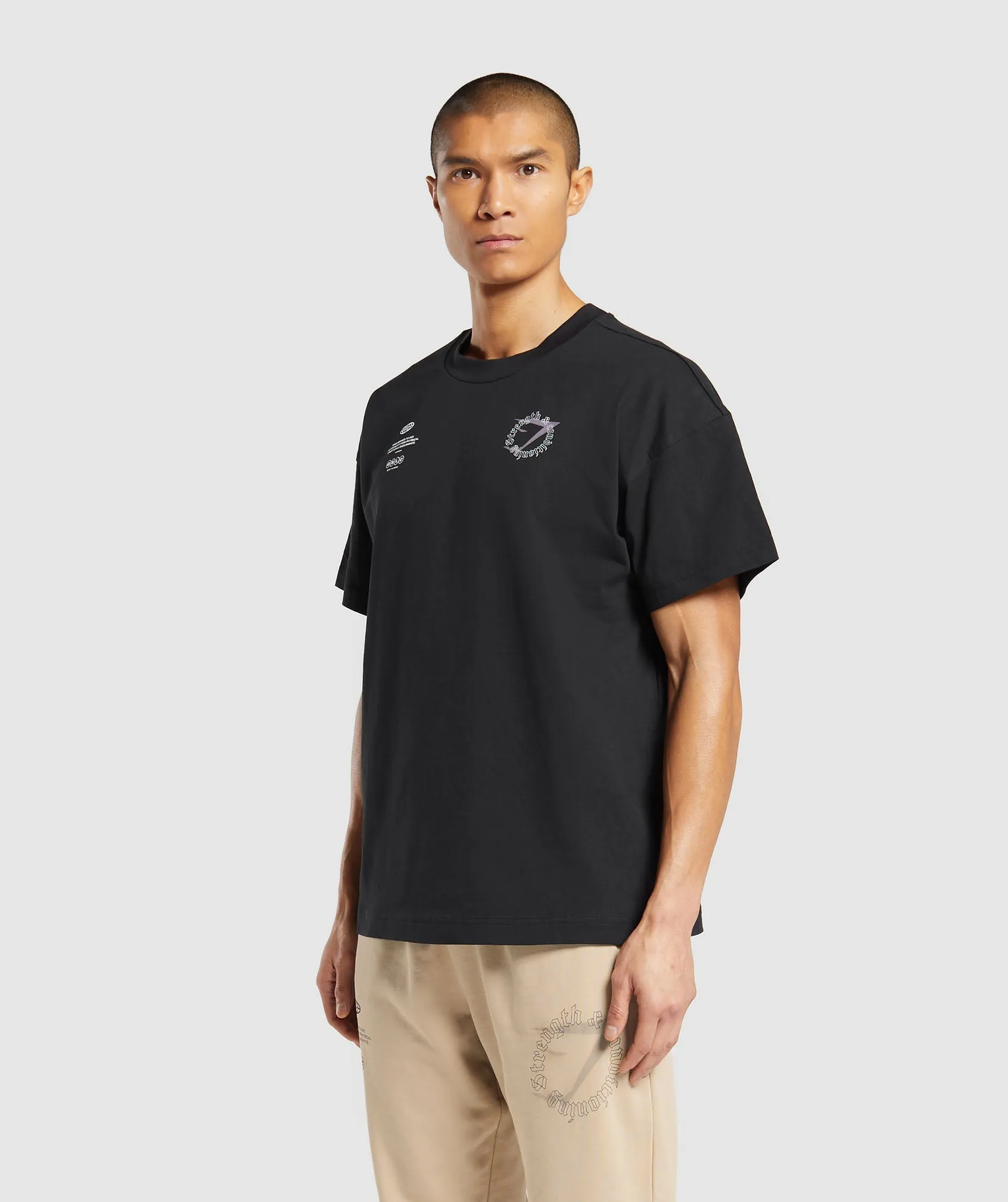 Gymshark Strength and Conditioning T-Shirt - Black sold by Gymshark product image thumbnail 3