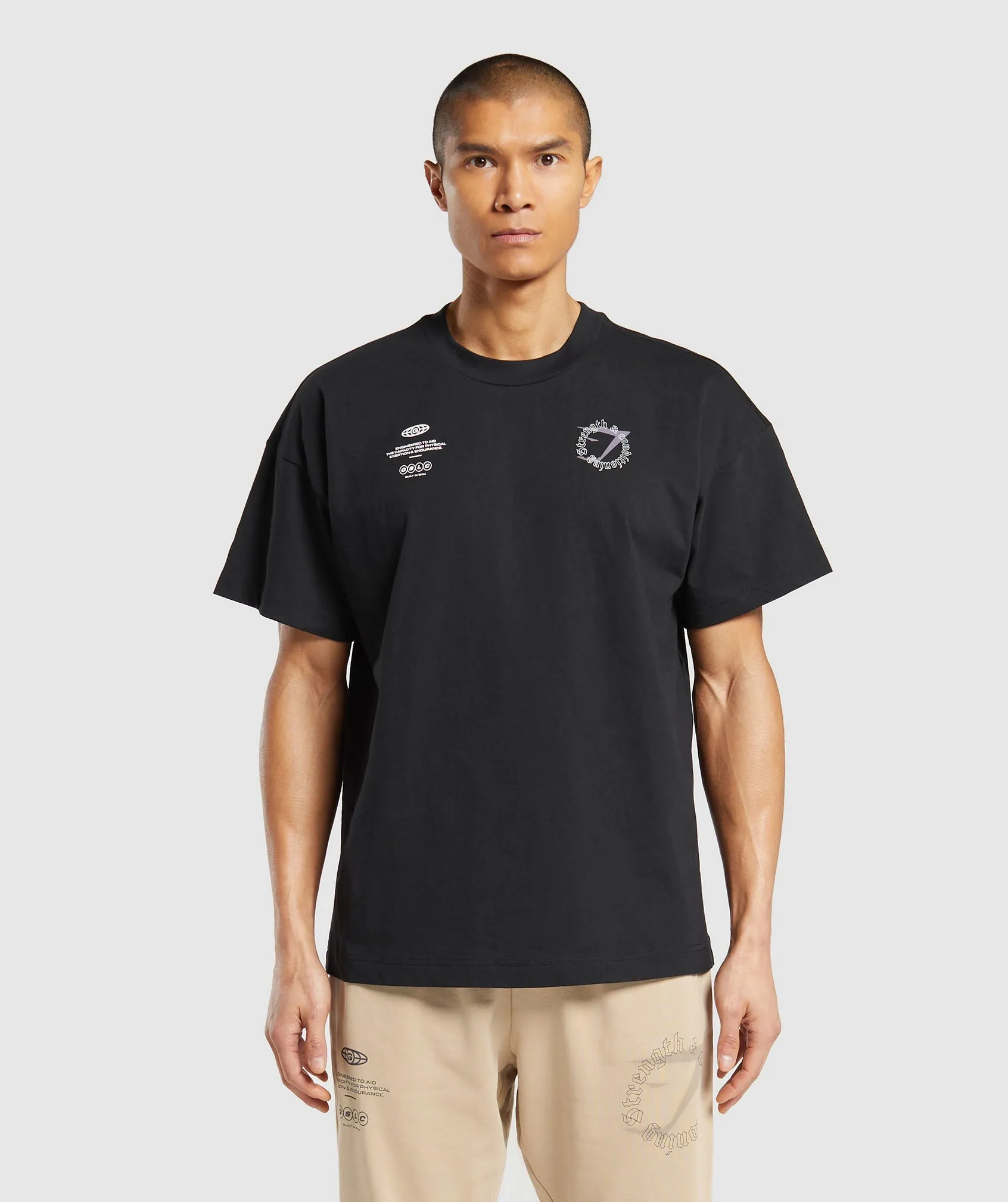 Gymshark Strength and Conditioning T-Shirt - Black sold by Gymshark product image thumbnail 2