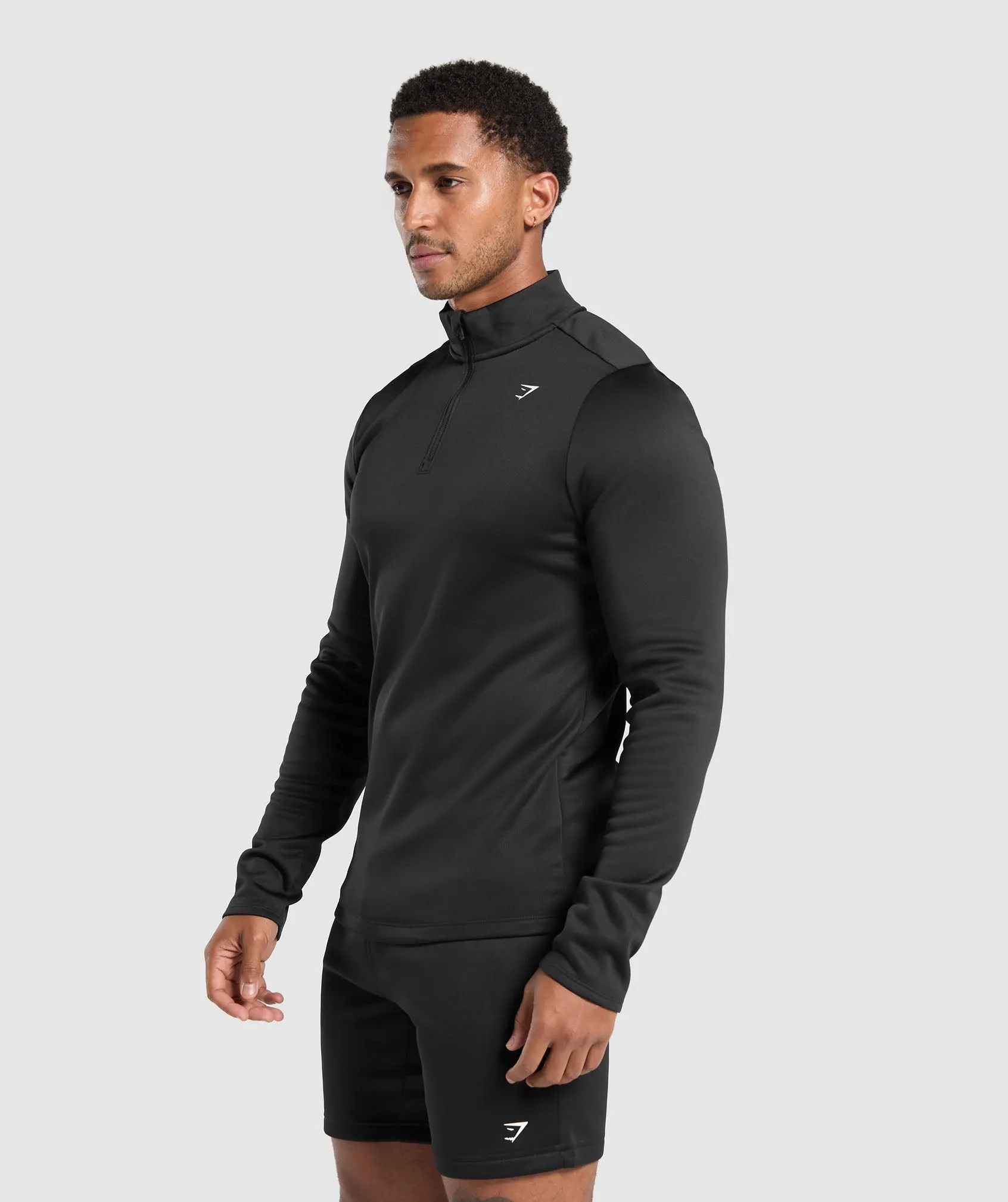 Gymshark Training 1/4 Zip - Black sold by Gymshark product image thumbnail 2