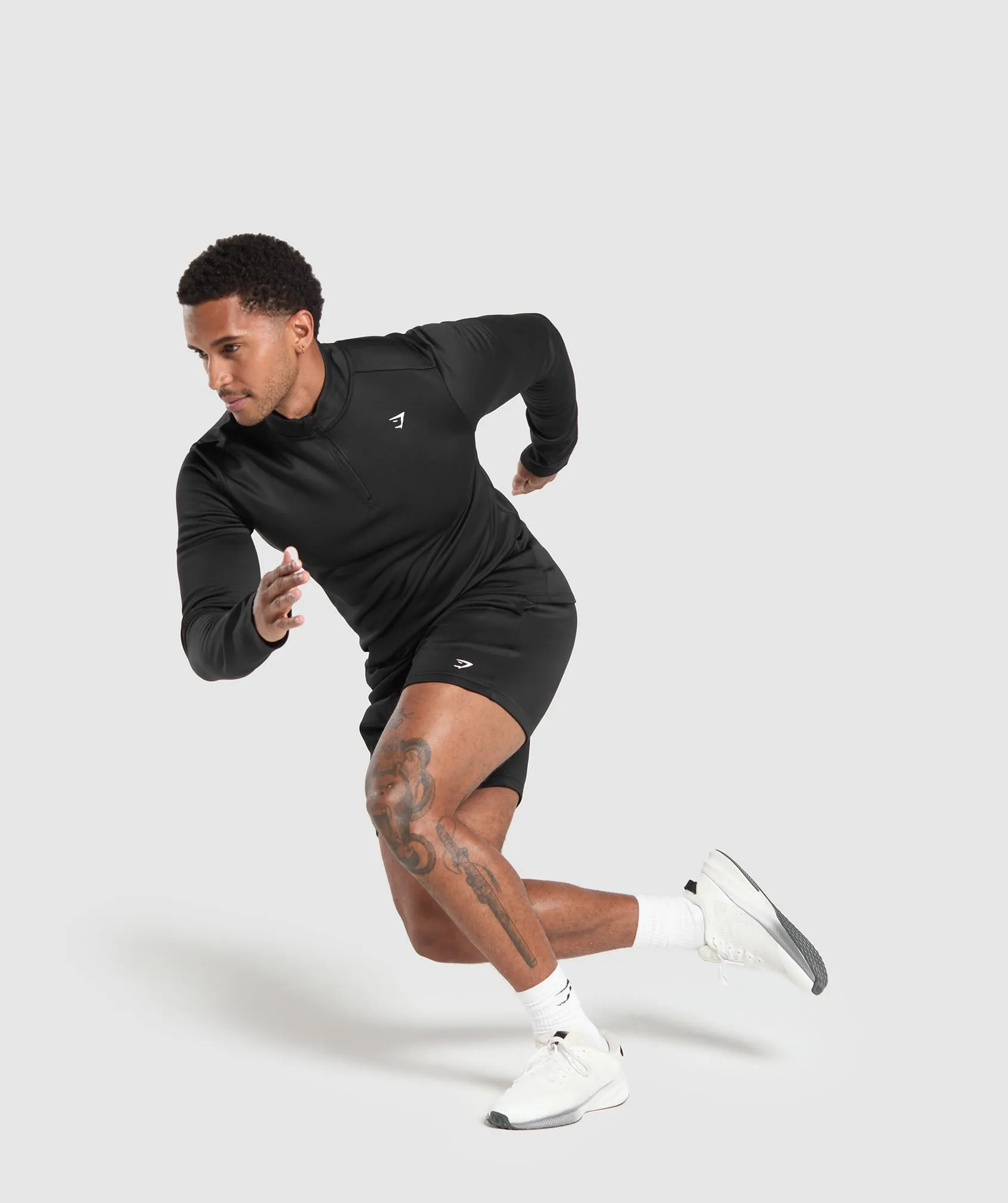 Gymshark Training 1/4 Zip - Black sold by Gymshark product image thumbnail 5