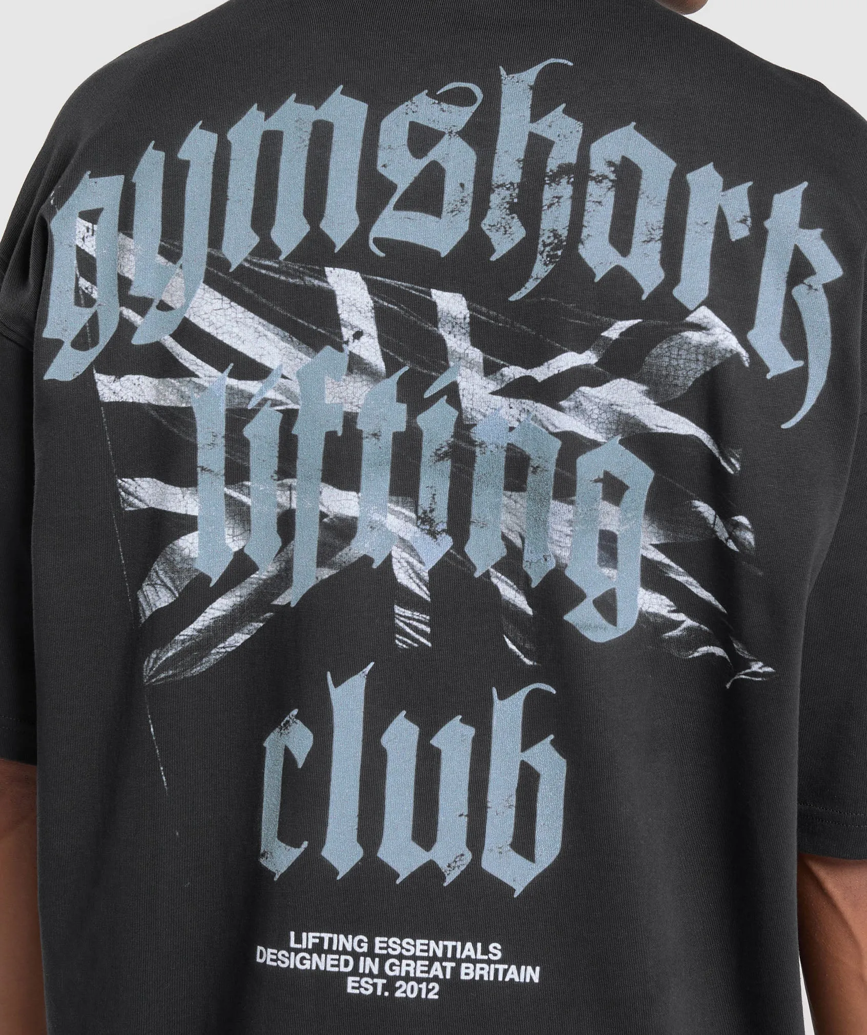 Gymshark Union Jack Lifting Club T-Shirt - Black sold by Gymshark product image thumbnail 4