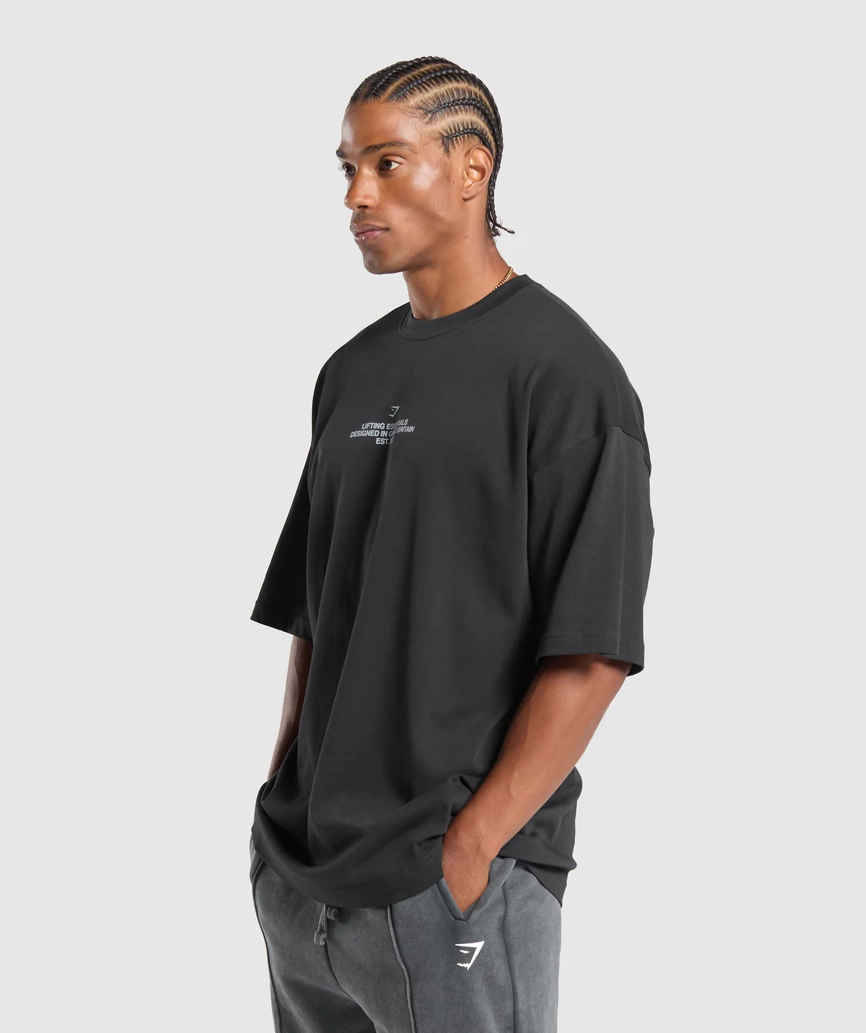 Gymshark Union Jack Lifting Club T-Shirt - Black sold by Gymshark product image thumbnail 3