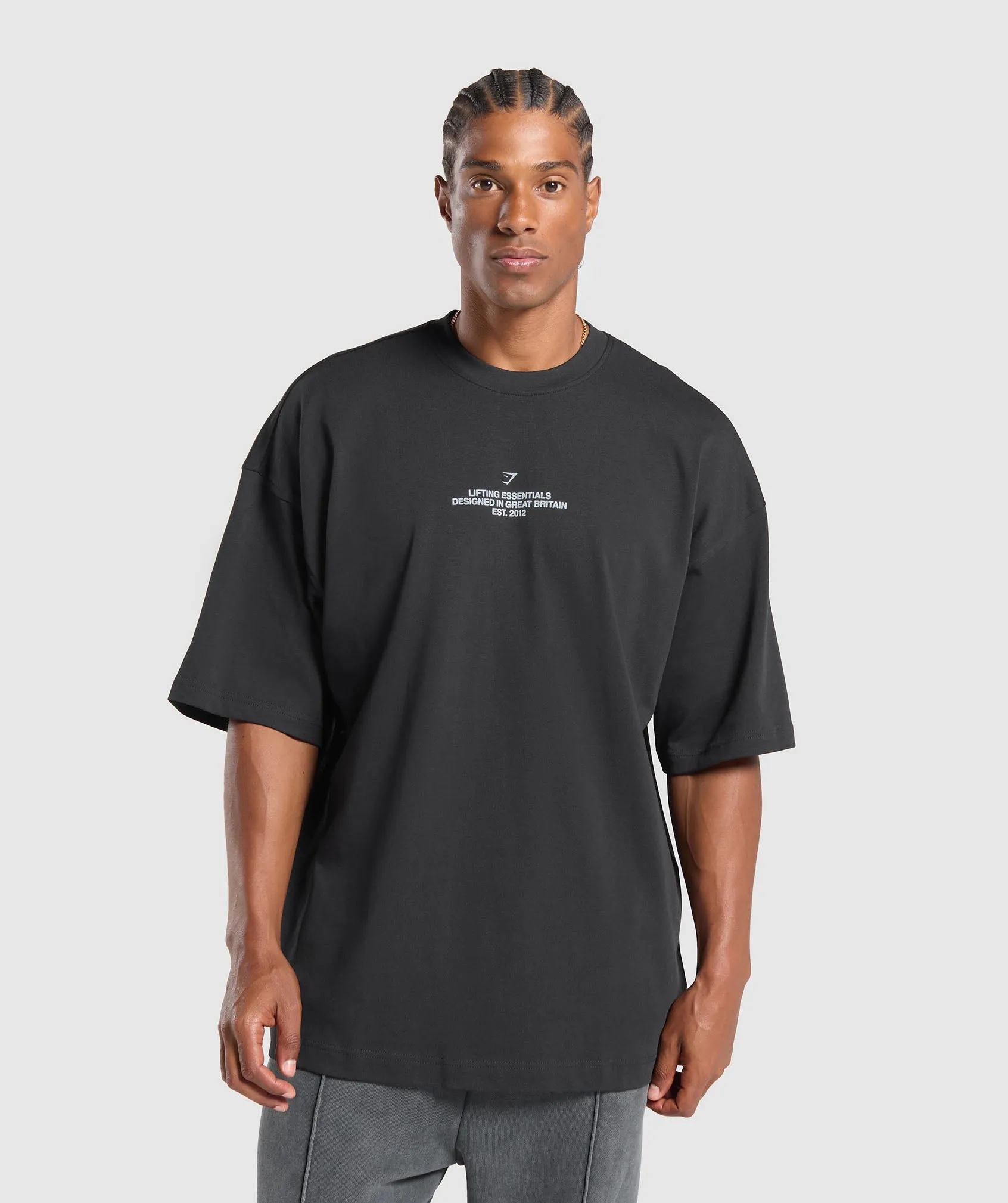 Gymshark Union Jack Lifting Club T-Shirt - Black sold by Gymshark product image thumbnail 2