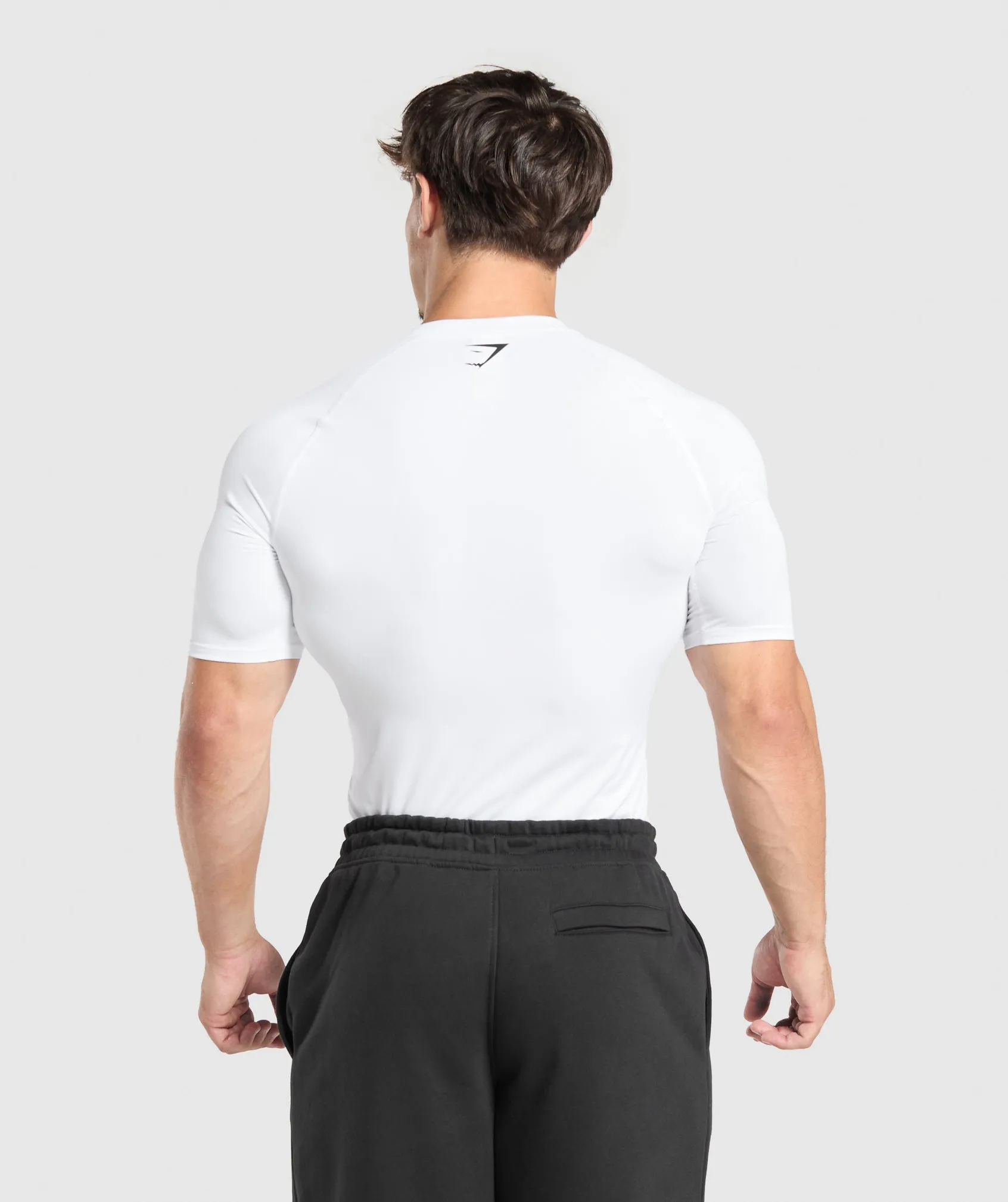 Gymshark Graphic Baselayer T-Shirt - White sold by Gymshark product image thumbnail 4