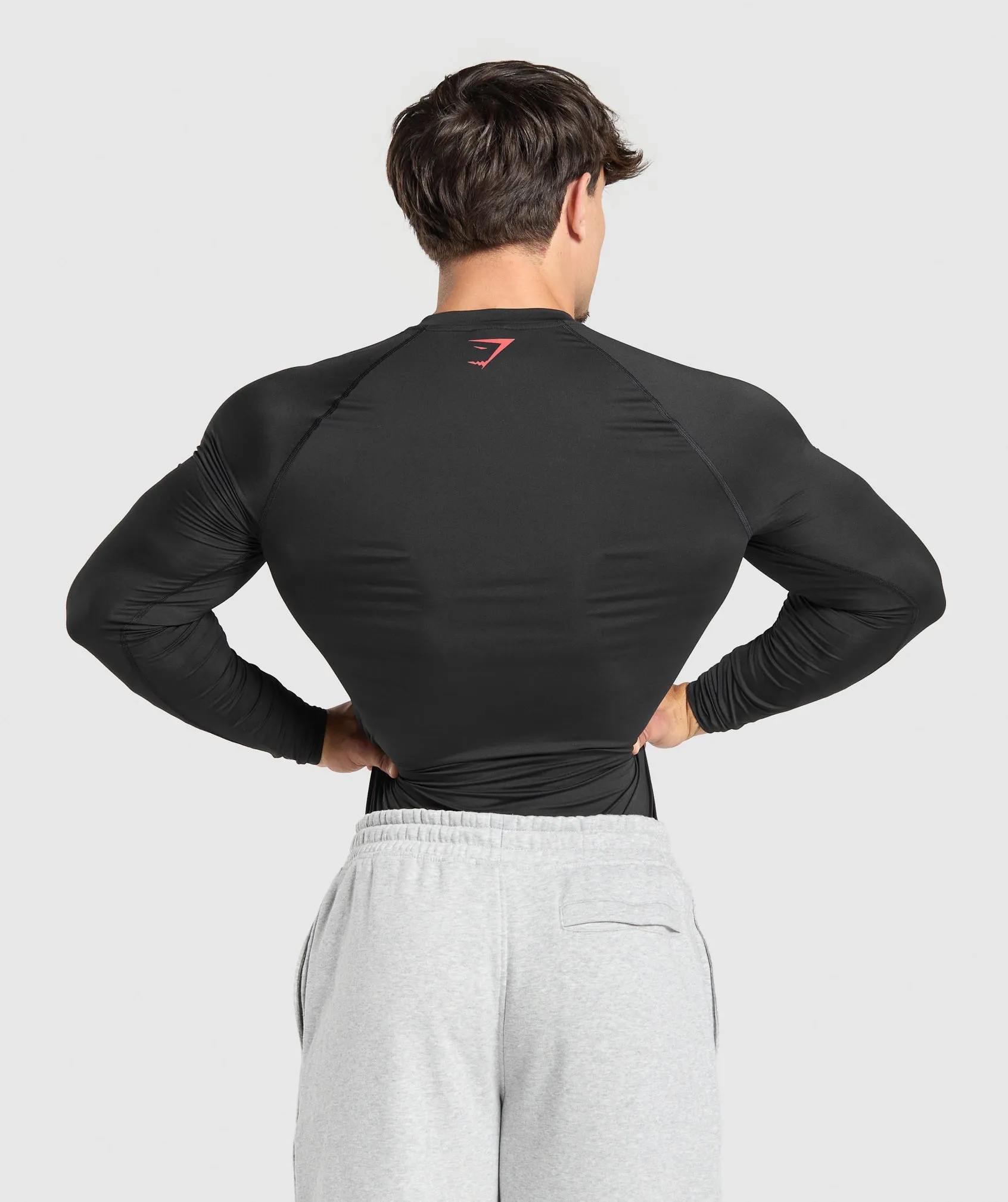 Gymshark Graphic Baselayer Long Sleeve T-Shirt - Black sold by Gymshark product image thumbnail 2