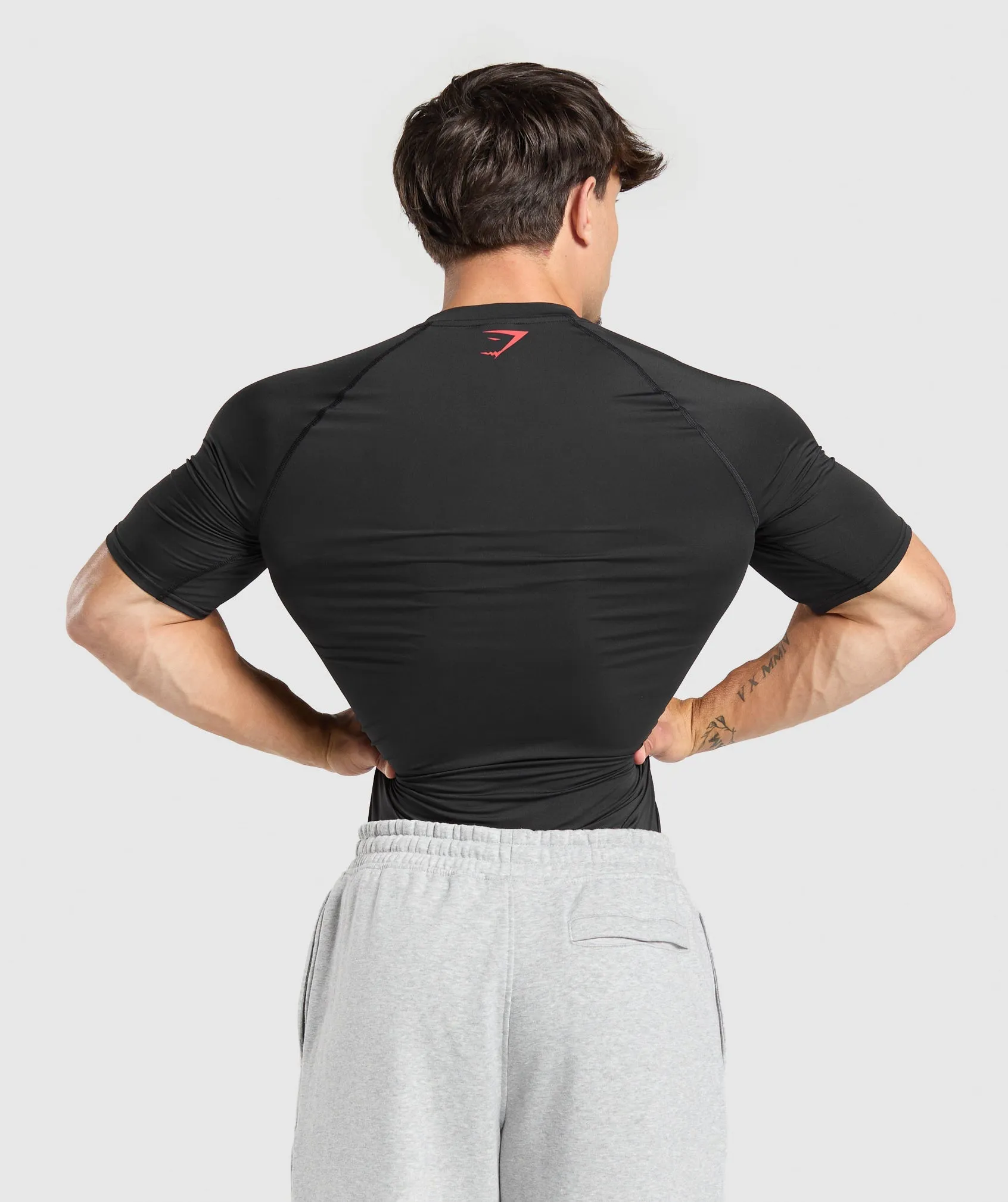 Gymshark Graphic Baselayer T-Shirt - Black sold by Gymshark product image thumbnail 3