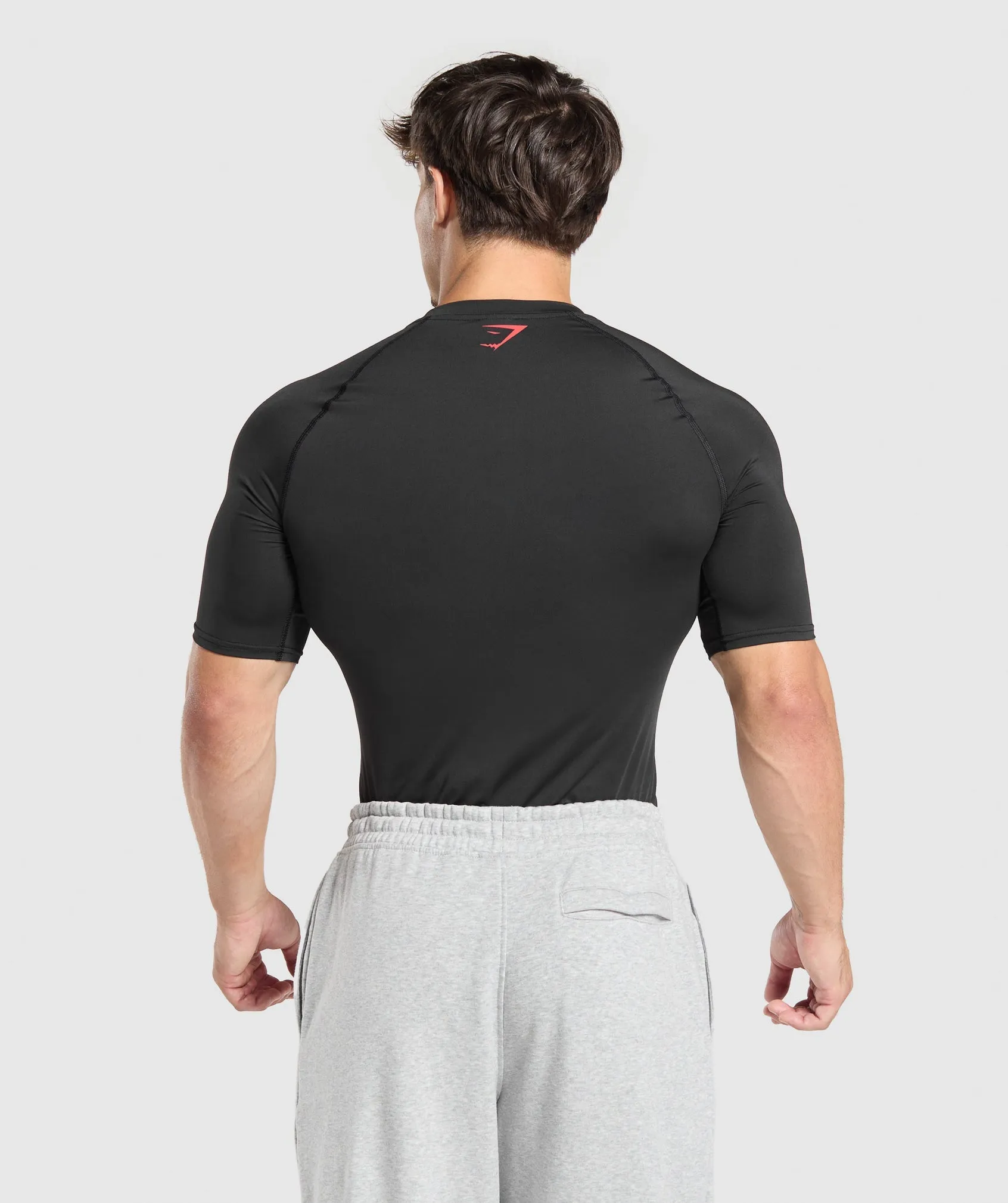Gymshark Graphic Baselayer T-Shirt - Black sold by Gymshark product image thumbnail 4