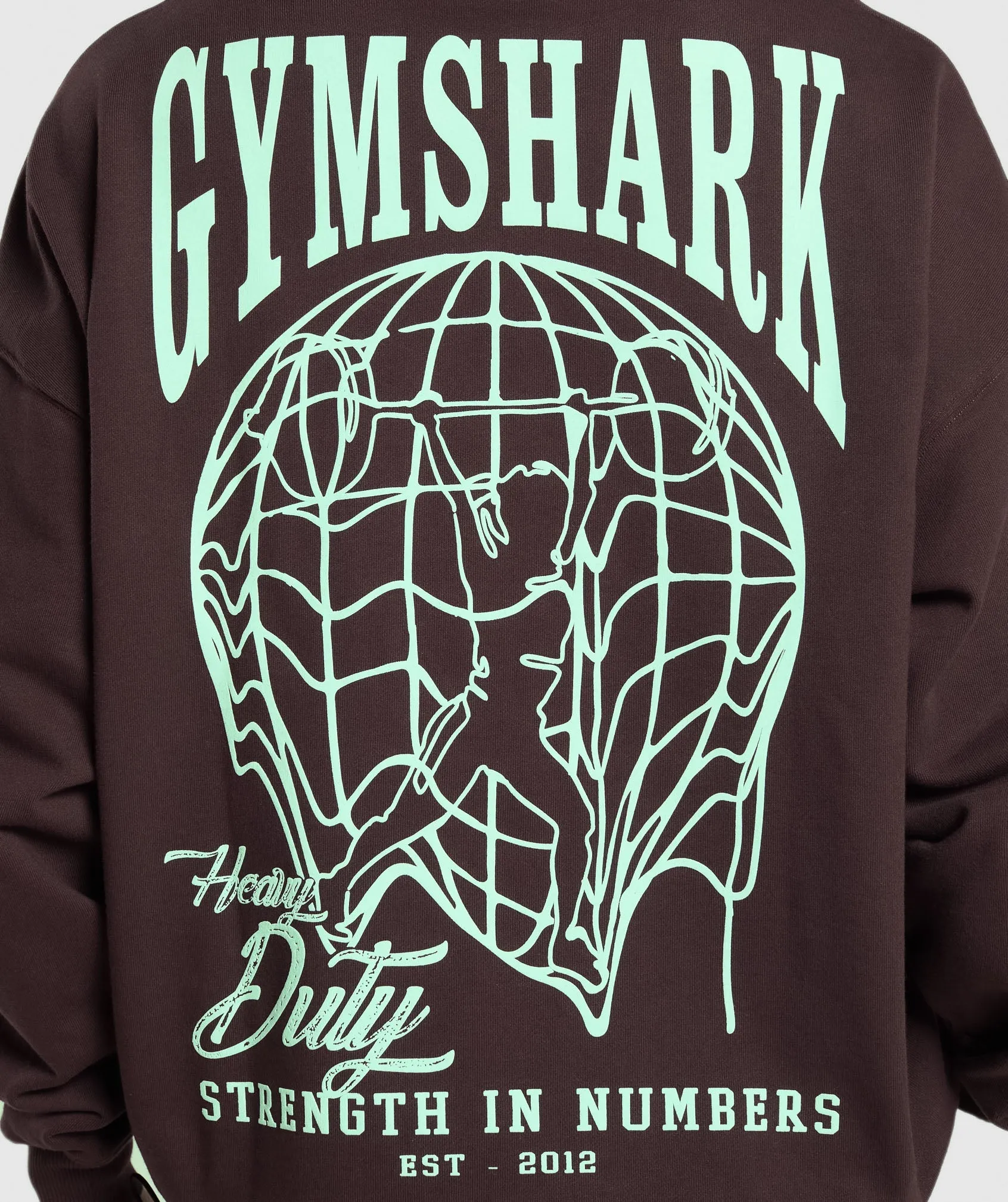 Gymshark Strength In Numbers Hoodie - Heritage Brown sold by Gymshark product image thumbnail 5