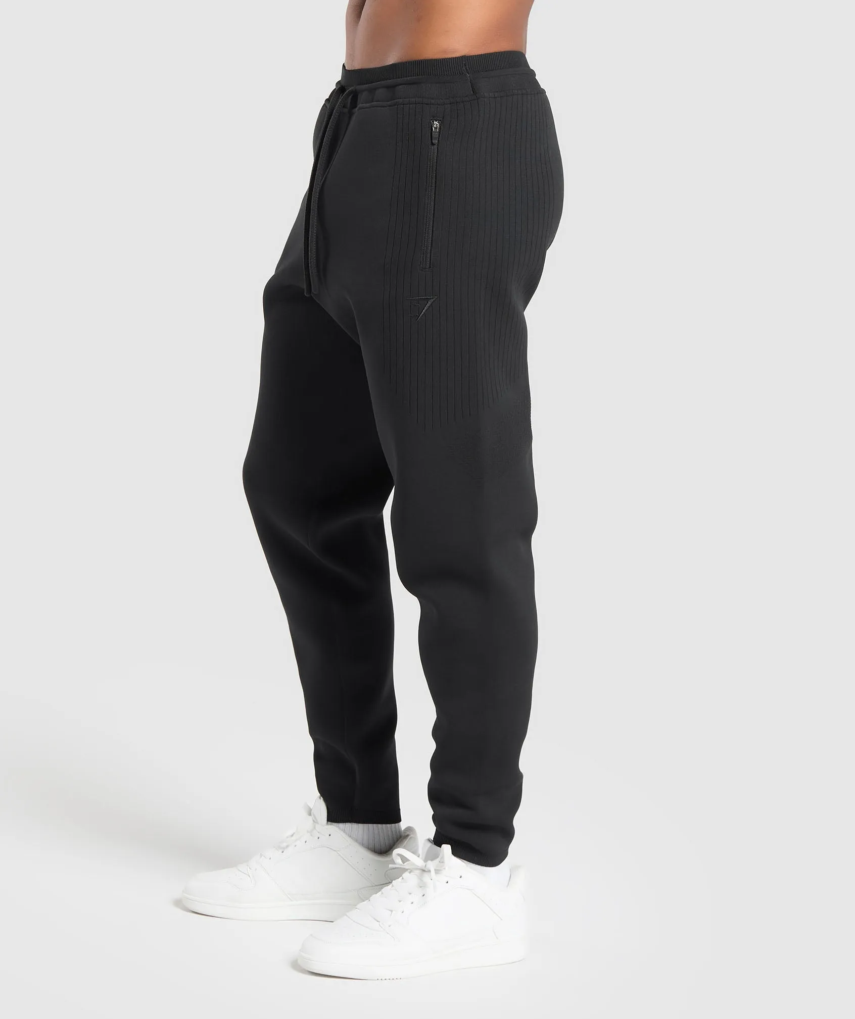Gymshark Flat Knit Joggers - Black sold by Gymshark product image thumbnail 3