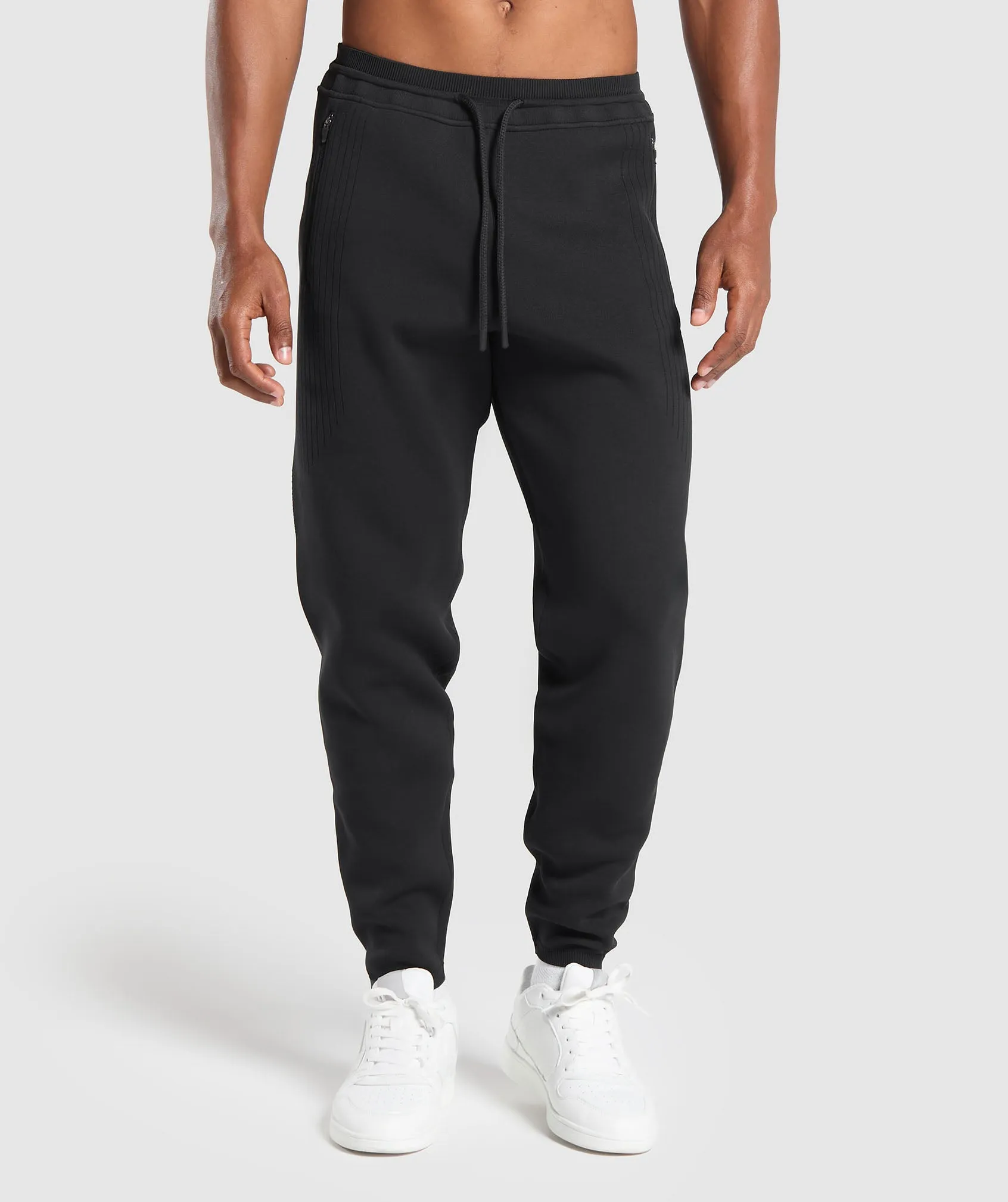 Gymshark Flat Knit Joggers - Black sold by Gymshark