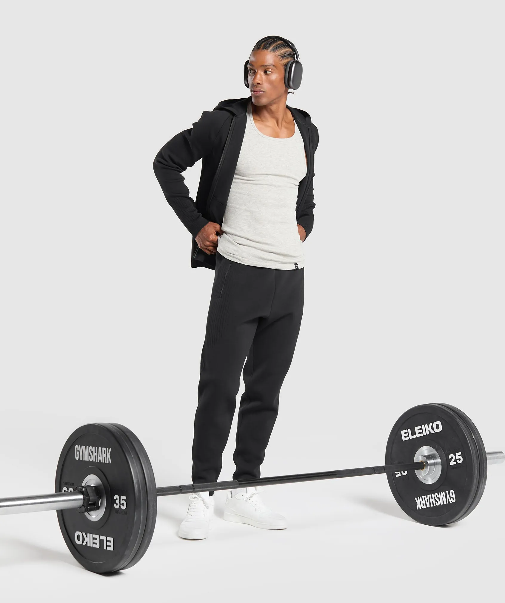 Gymshark Flat Knit Joggers - Black sold by Gymshark product image thumbnail 4