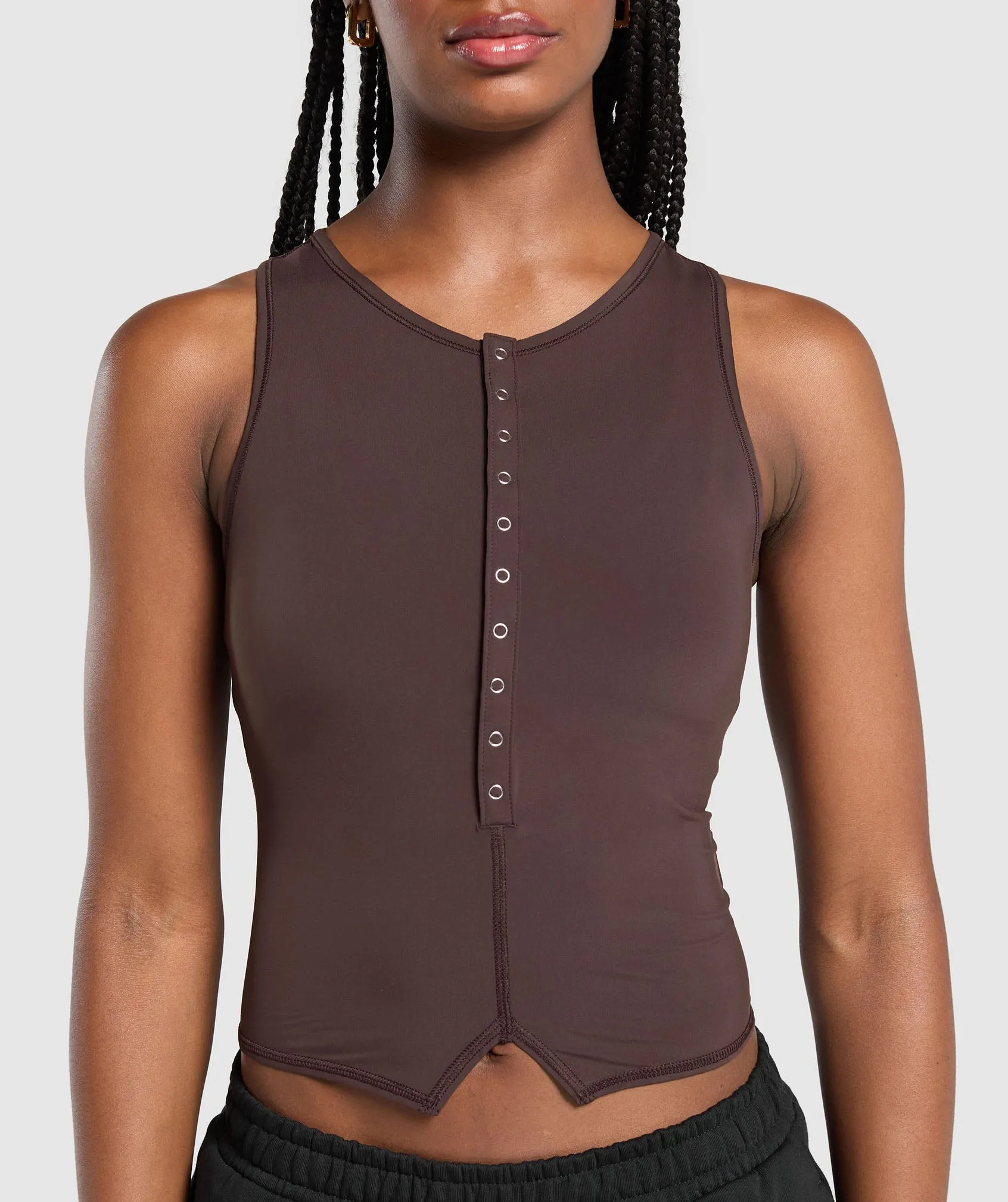 Gymshark Rest Day Shelf Tank - Heritage Brown sold by Gymshark product image thumbnail 5