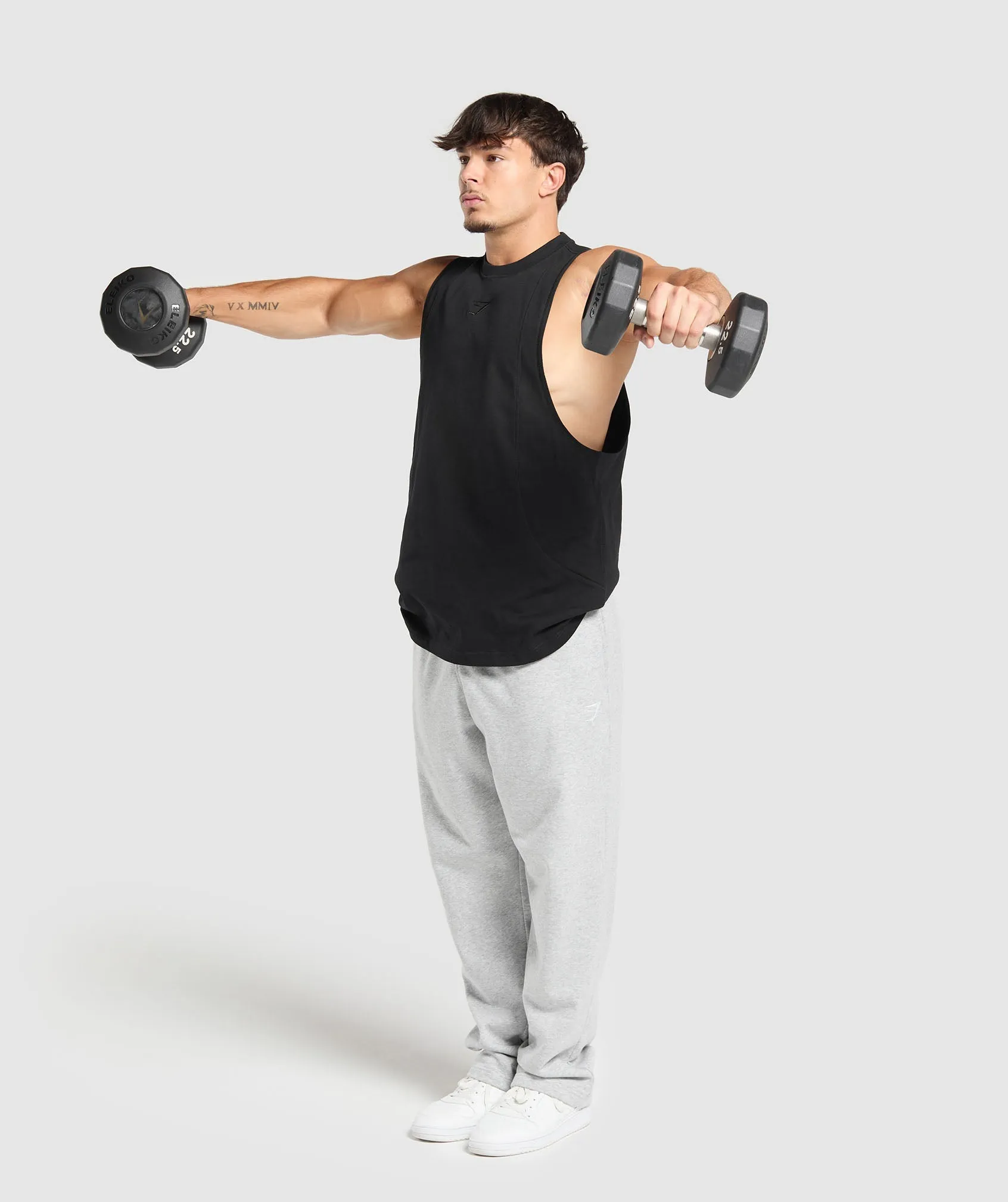 Gymshark Premium Lifting Drop Arm Tank - Black sold by Gymshark product image thumbnail 4