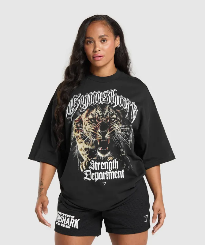 Gymshark Strength Department Animal T-Shirt - Black sold by Gymshark